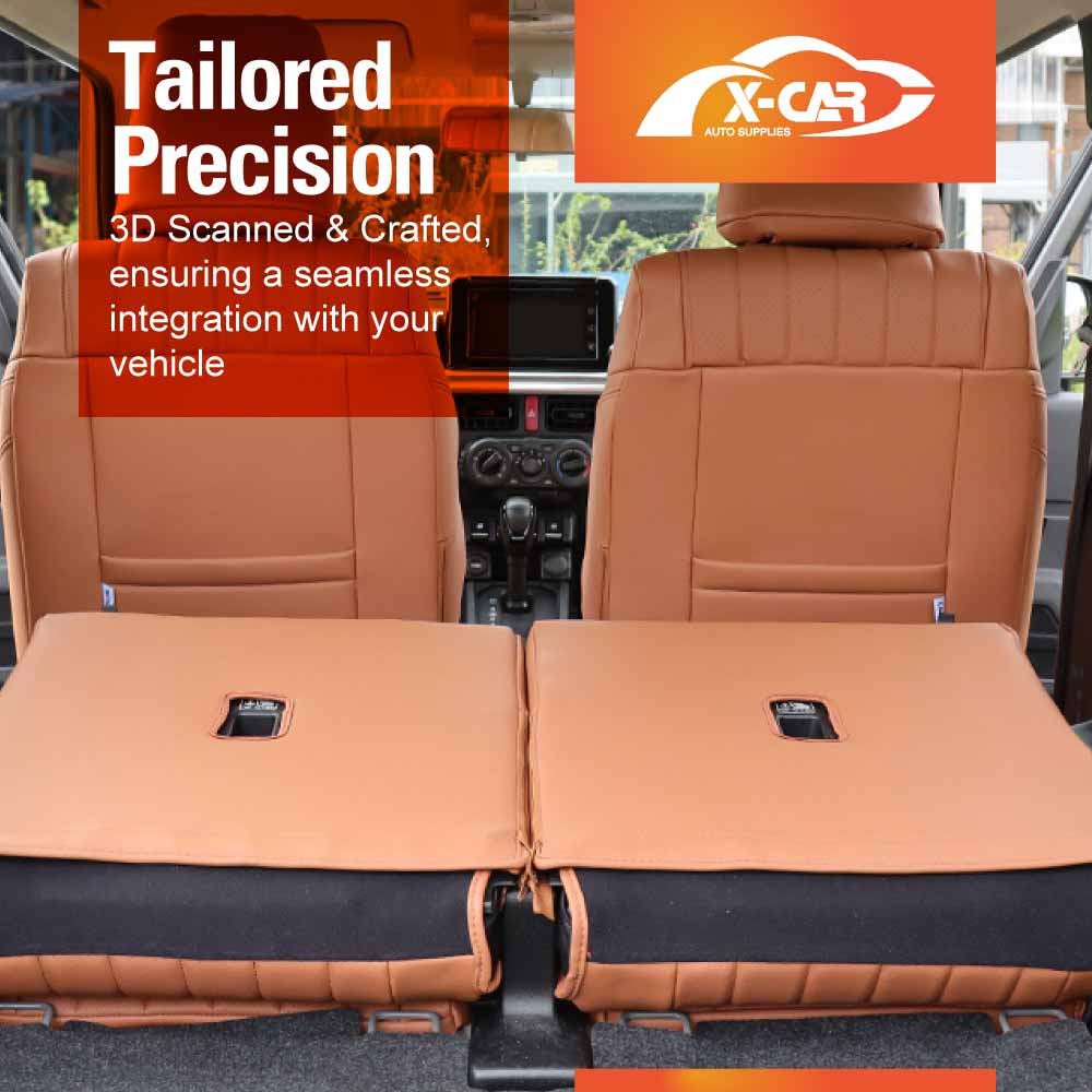 Seat Covers for Suzuki Jimny XL 5-Door 2023-Onwards Premium Vintage PU Leather - Image 21