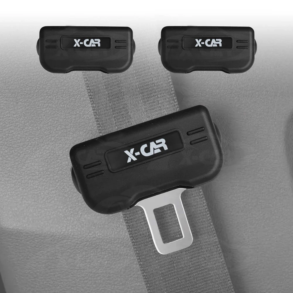 Seatbelt Buckle Silicone Protective Covers for Car Seat Belt Protector Universal Anti-Scratch Interior Accessories Set of 2