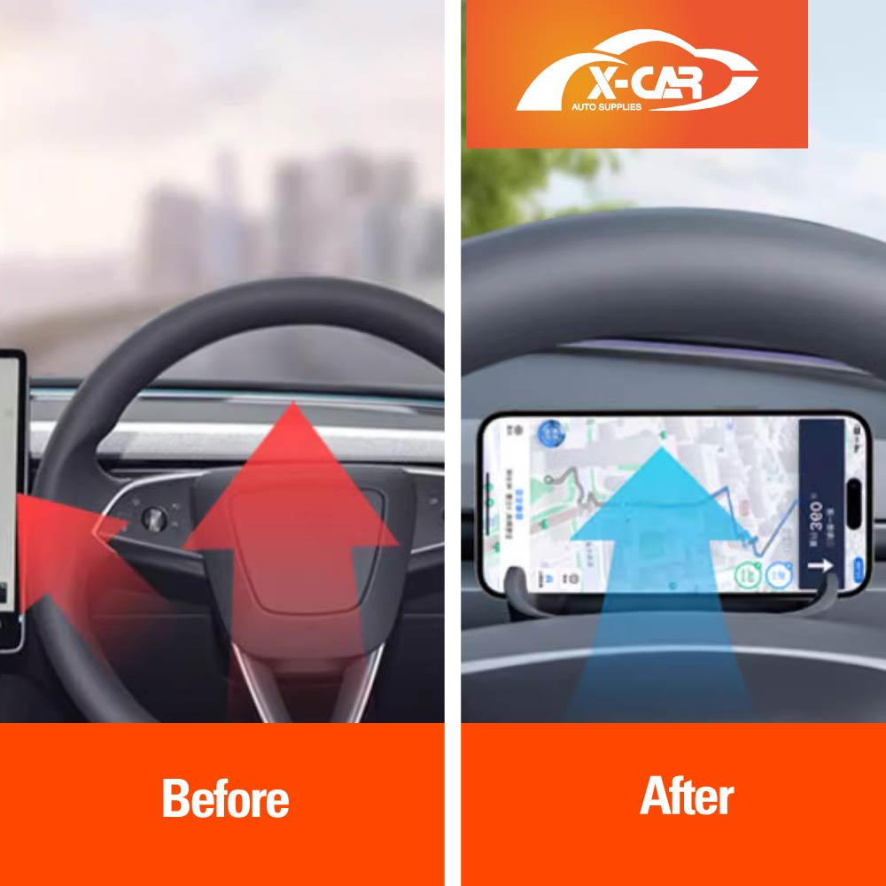 Tesla Model 3 Highland Silicone Phone Holder Steering Wheel Mobile Mount 2023-Onwards - Image 3