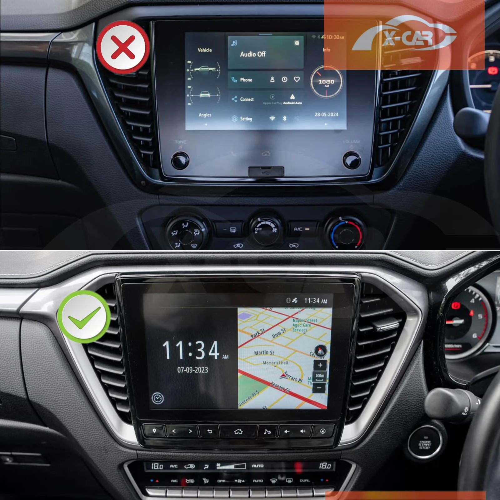 Tempered Glass Screen Protector for Isuzu MU-X MUX 2022-2024 Touchscreen Cover - Image 2