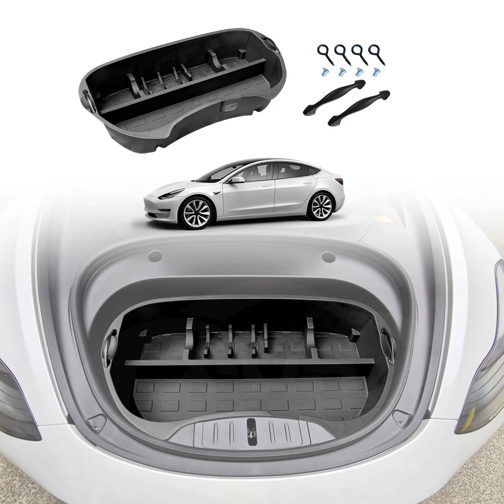 Tesla Model 3 Front Trunk Cargo Organiser Frunk Storage Box Tray Accessories