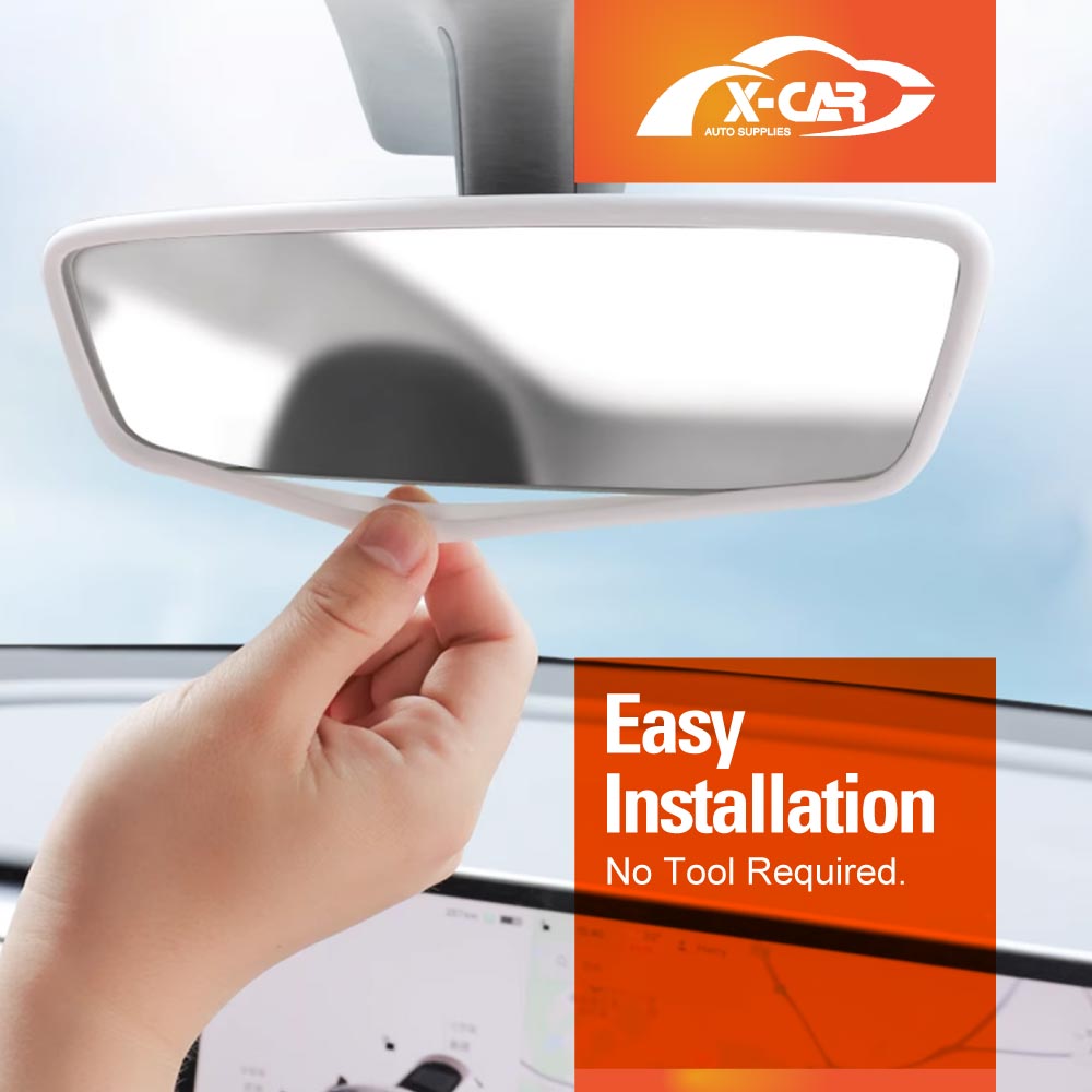 Tesla Model 3 / Y Screen Protector Rearview Mirror Frame Protection Silicone Cover - Image 13