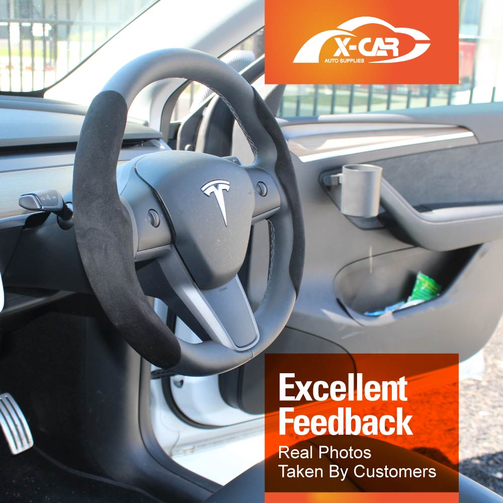 Tesla Model Y/3 Steering Wheel Grip Grab Cover Accessories - Image 7