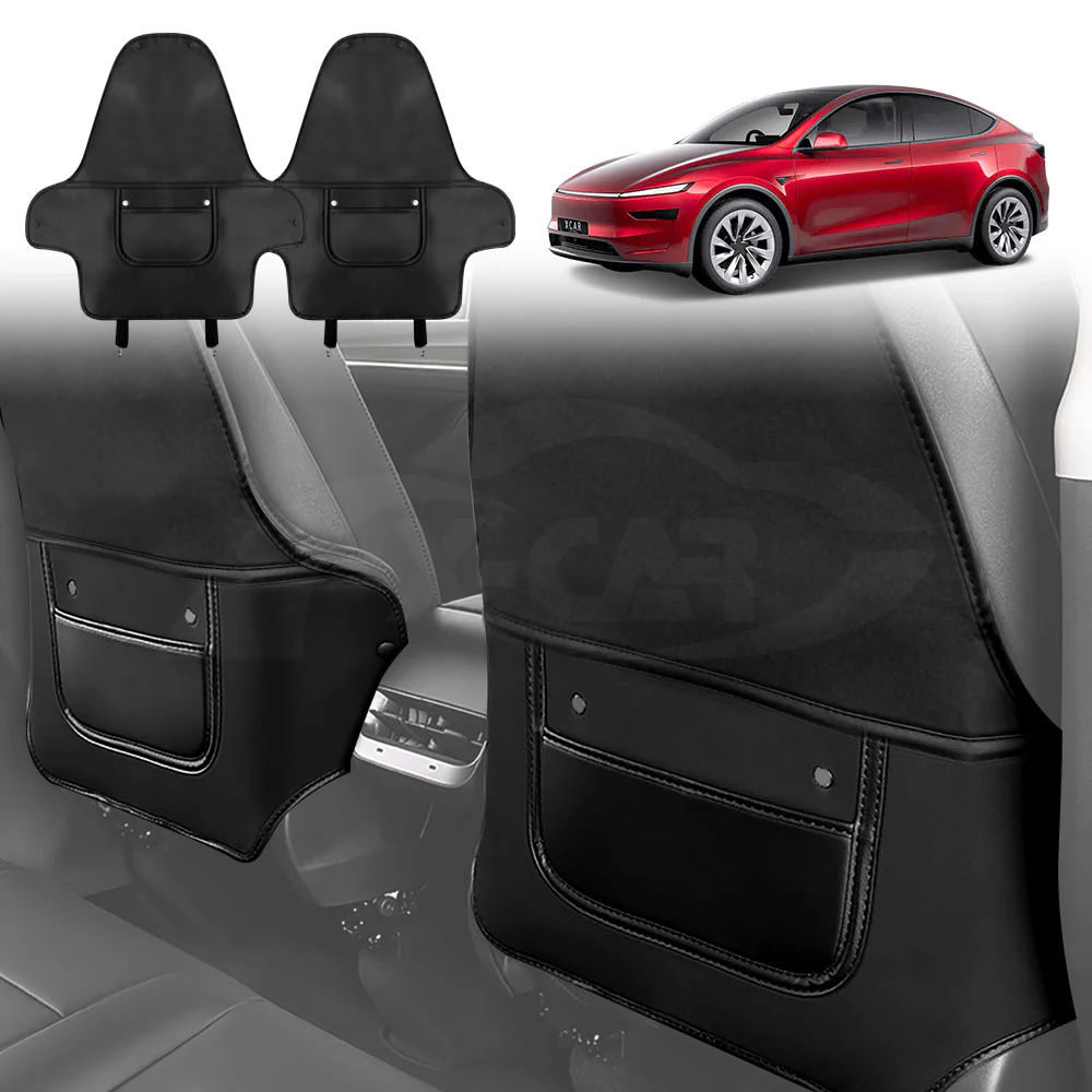 Tesla Model Y Juniper 2Pcs Seat Back Kick Mats 2025-Onwards