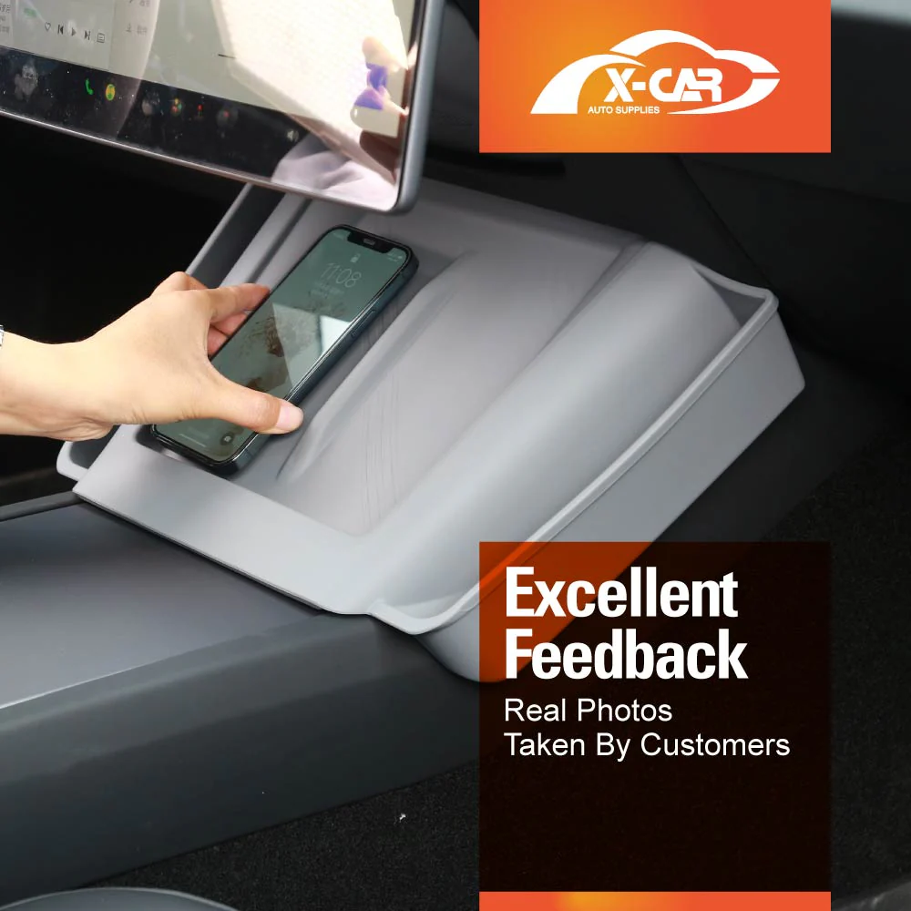 Tesla Model Y Juniper Centre Console Wireless Charging Anti-Slip Silicone Mat 2025-Onwards - Image 8
