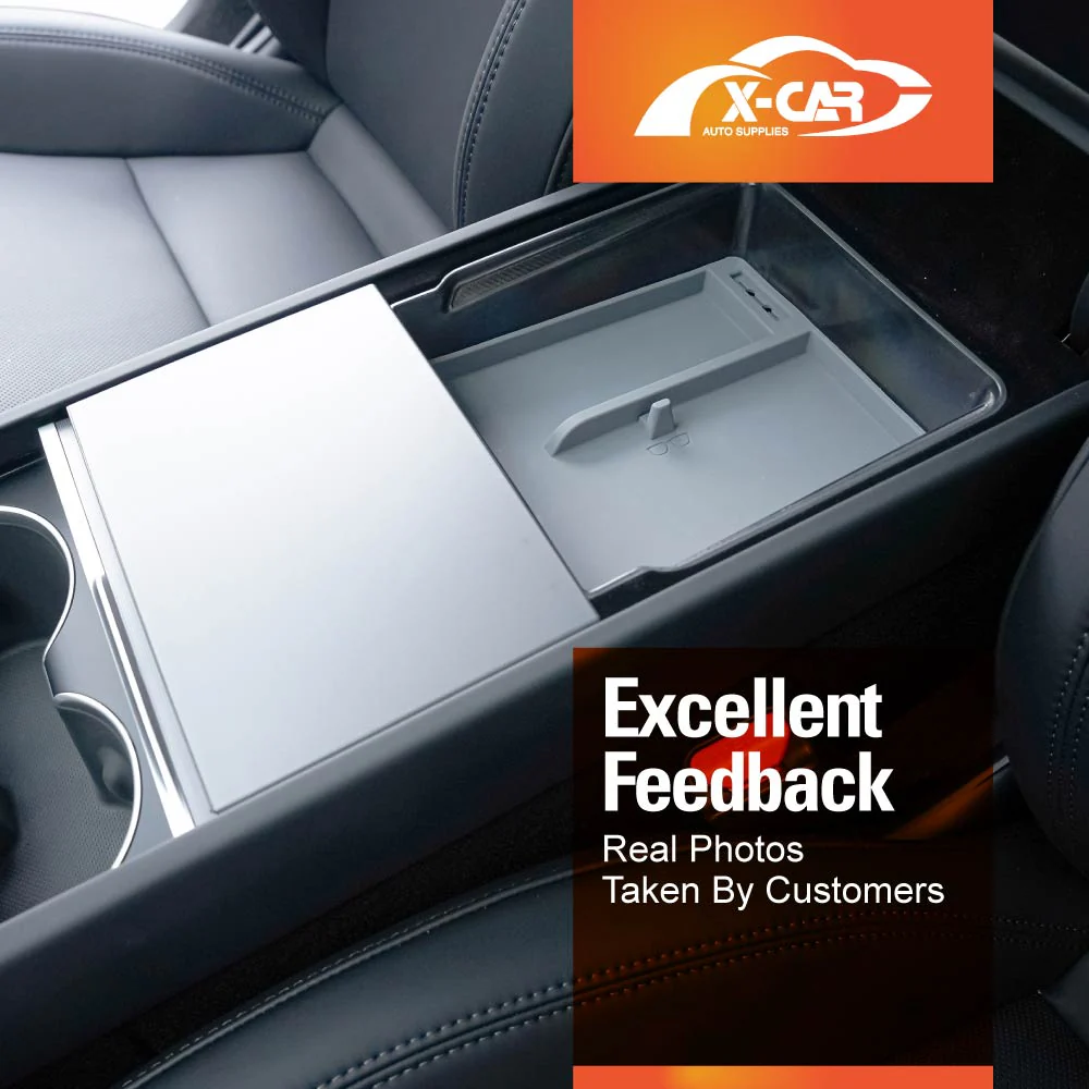 Tesla Model Y L 6-Seat 2026-Onwards Centre Console Organiser Tray Storage Container with Silicone Mat - Image 10