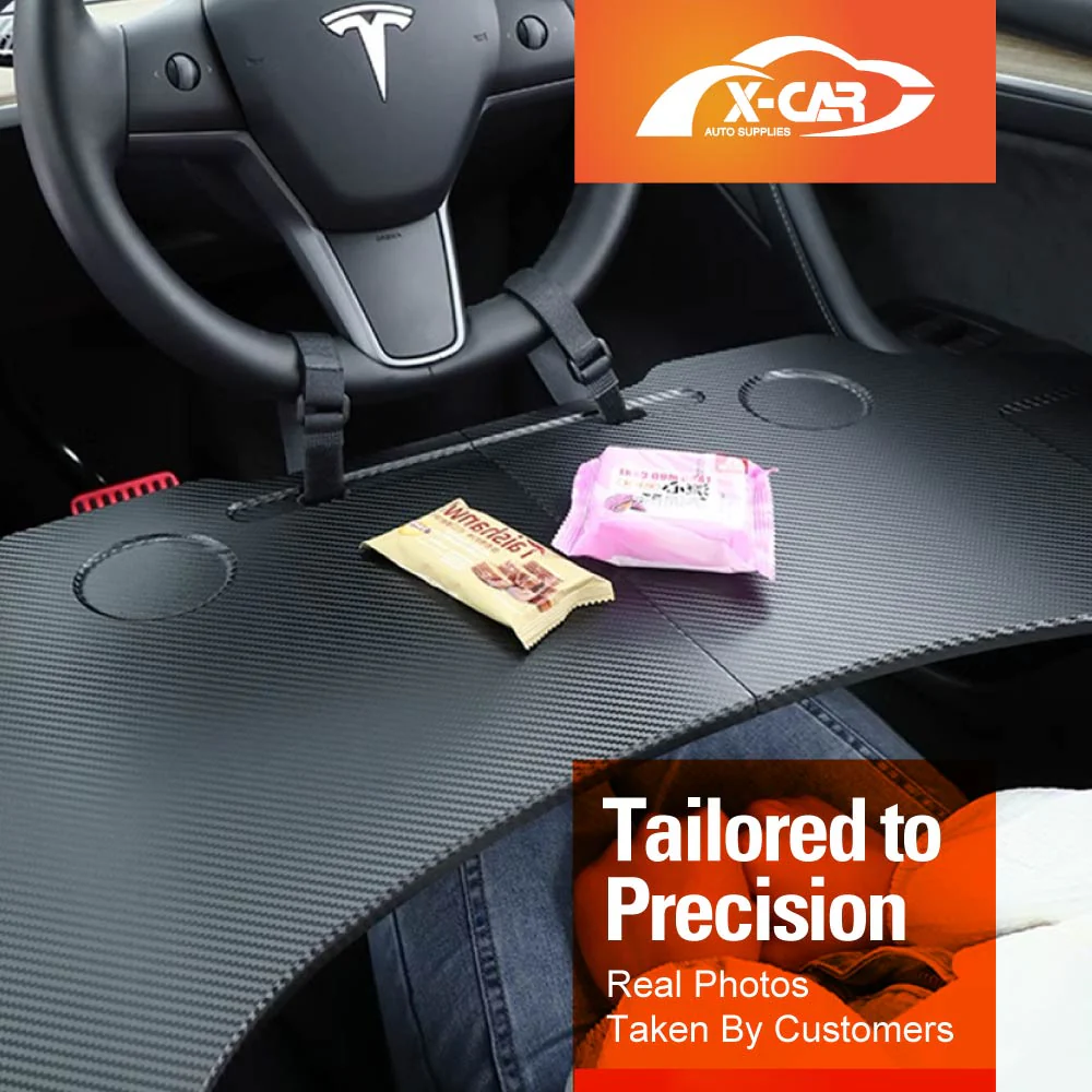 Tesla Model Y L 6-Seat 2026-Onwards Foldable Table Tray Interior Accessories - Image 3