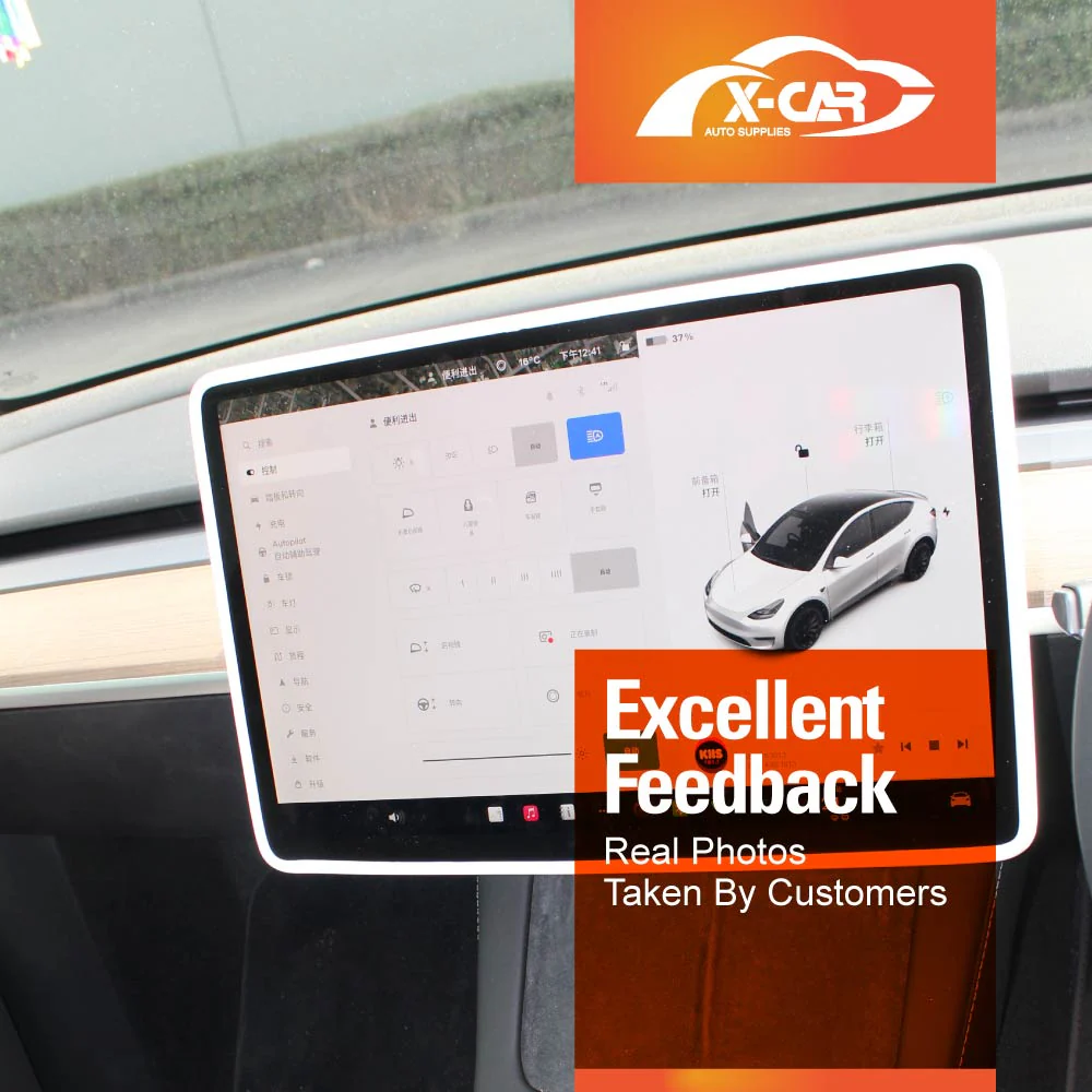 Tesla Model Y Juniper Screen Protector Rearview Mirror Frame Protection Silicone Cover 2025-Onwards - Image 9