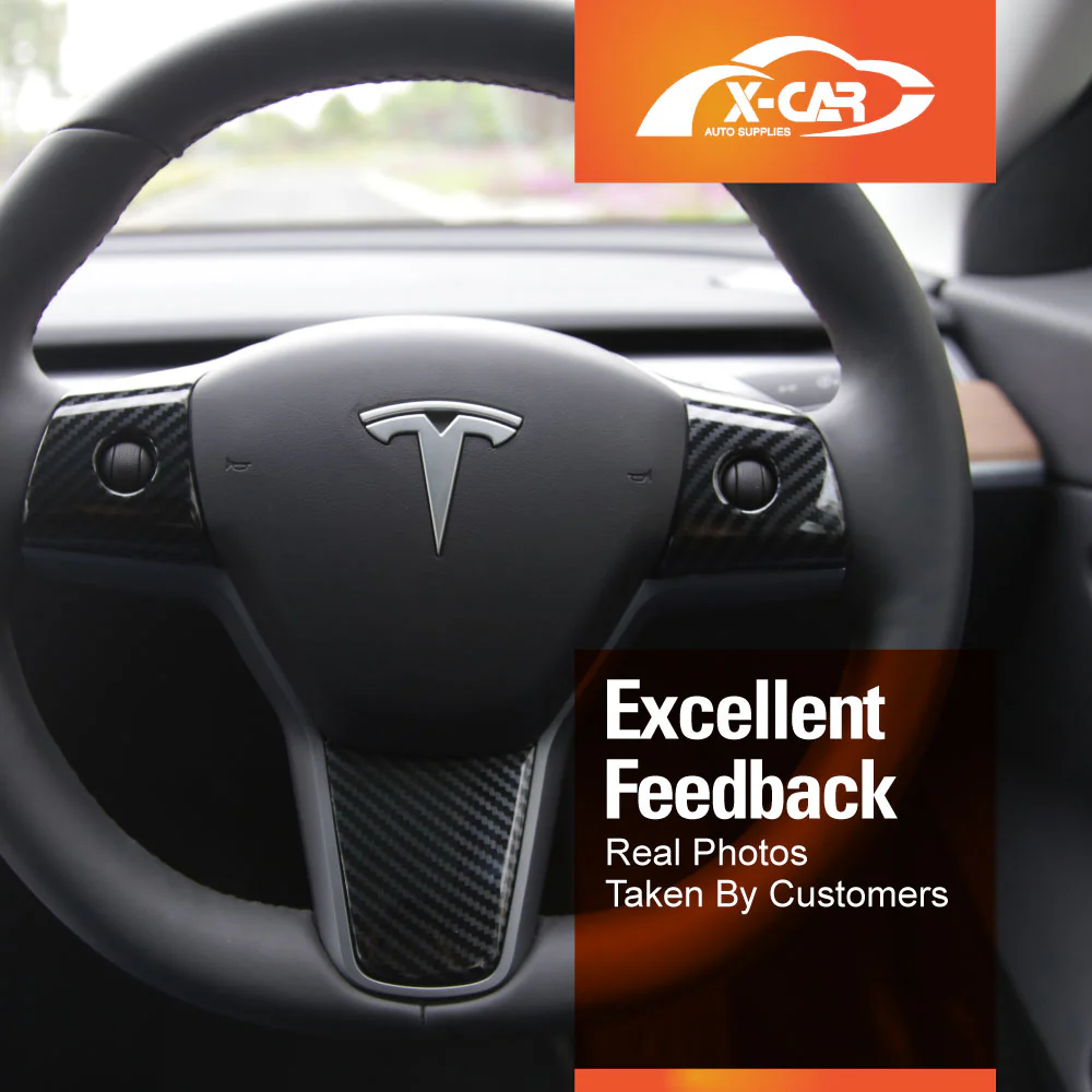 Tesla Model Y / Model 3 Steering Wheel Cover Trim - Image 4