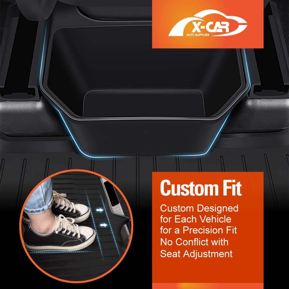 Tesla Model Y 2022-2025 Rear Seat Storage Bin with Lid - Image 2