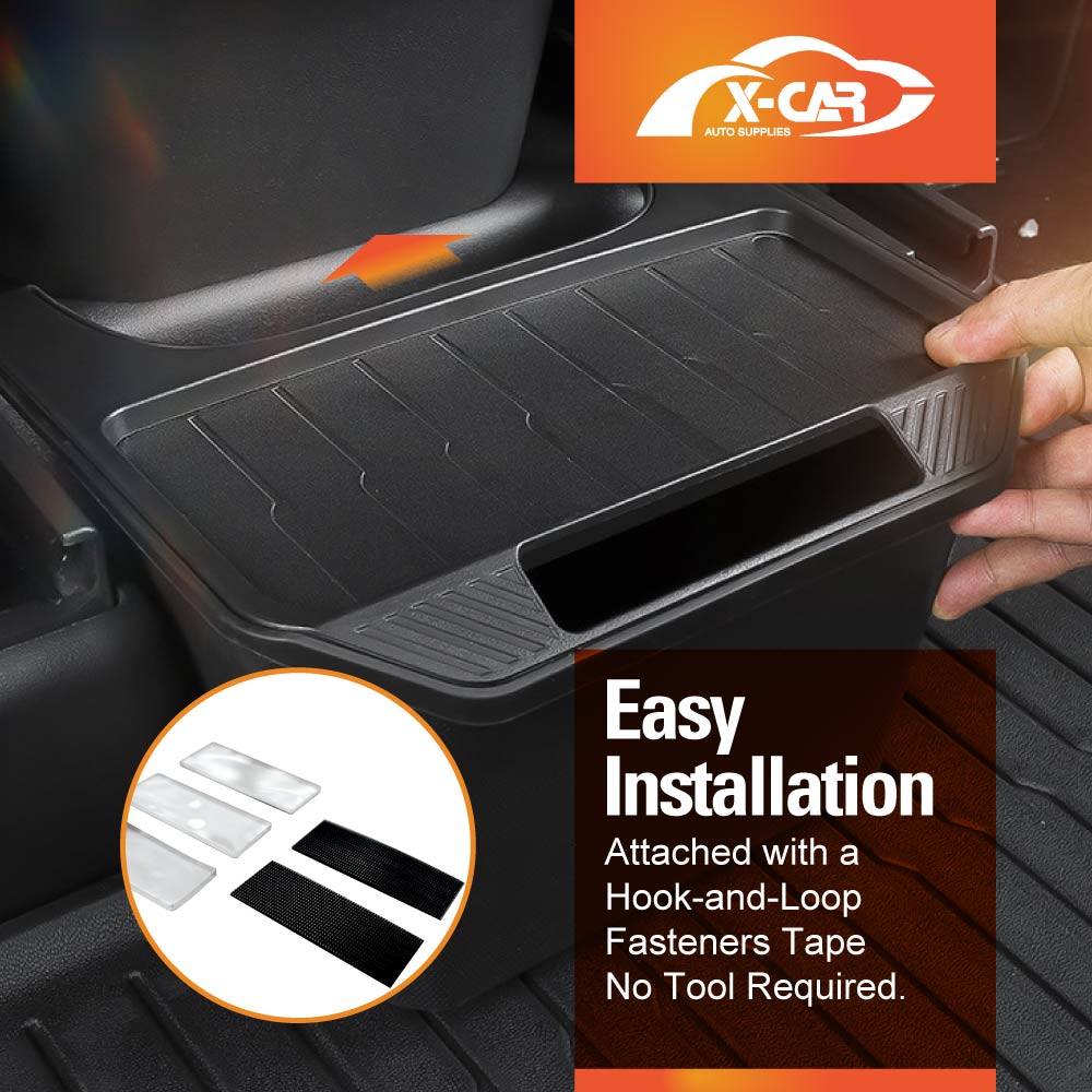 Tesla Model Y 2022-2025 Rear Seat Storage Bin with Lid - Image 6