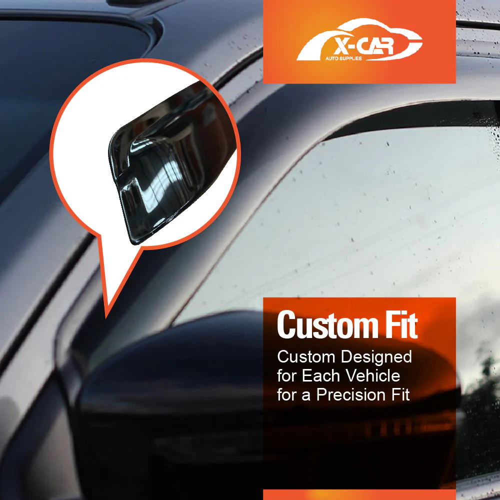 WeatherShields for Nissan Navara King Cab D23 NP300 2015-2025 Car Weather Shields Wind Deflectors Sun Visors - Image 3