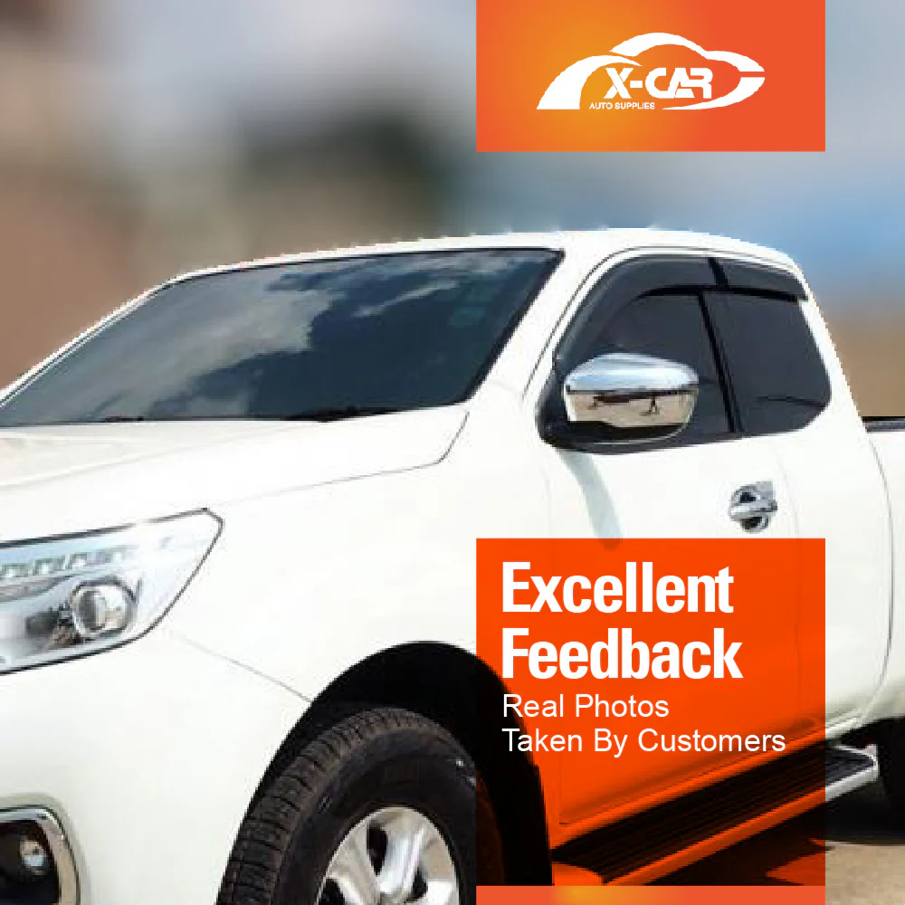 WeatherShields for Nissan Navara King Cab D23 NP300 2015-2025 Car Weather Shields Wind Deflectors Sun Visors - Image 4