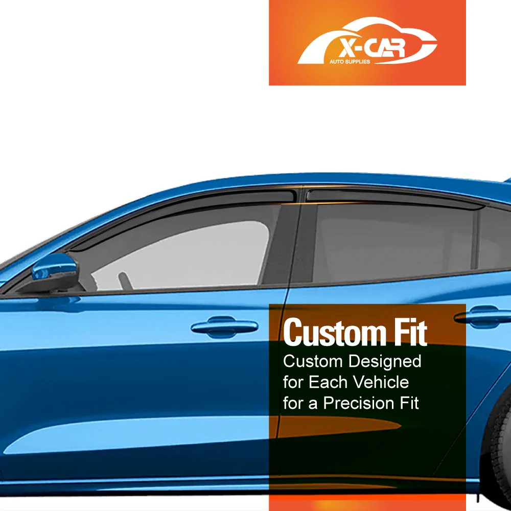 WeatherShields for Ford Focus Hatch 2018-2024 Car Weather Shields Wind Deflectors Sun Visors - Image 3