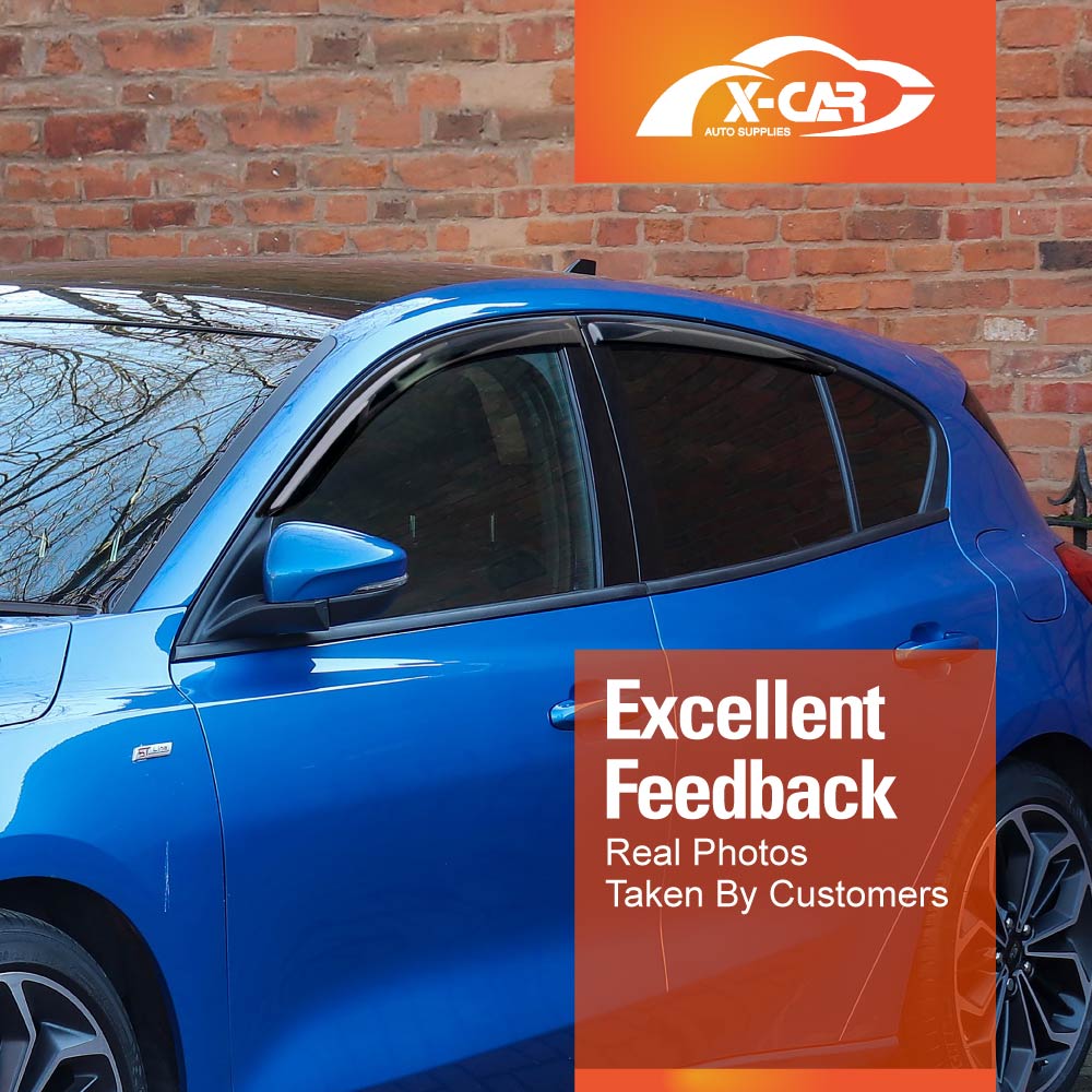 WeatherShields for Ford Focus Hatch 2018-2024 Car Weather Shields Wind Deflectors Sun Visors - Image 4