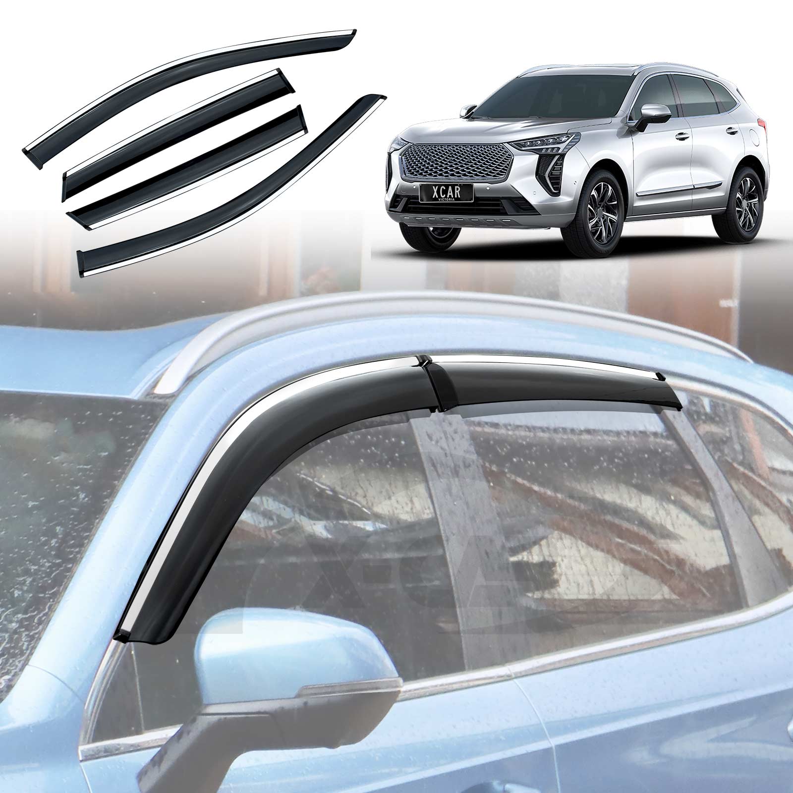 WeatherShields for GWM Haval Jolion 2021-Onwards Deflectors Window Sun Visor - Image 12
