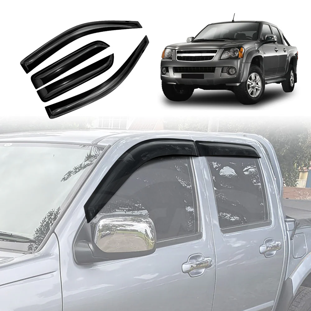 Weathershields for Holden Colorado Dual Cab RC Series 2008-2011 Car Weather Shields Wind Deflectors Sun Visors