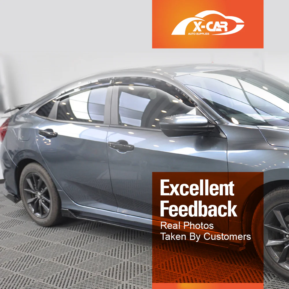 WeatherShields for Honda Civic Sedan 2016-2021 Car Weather Shields Wind Deflectors Sun Visors - Image 5