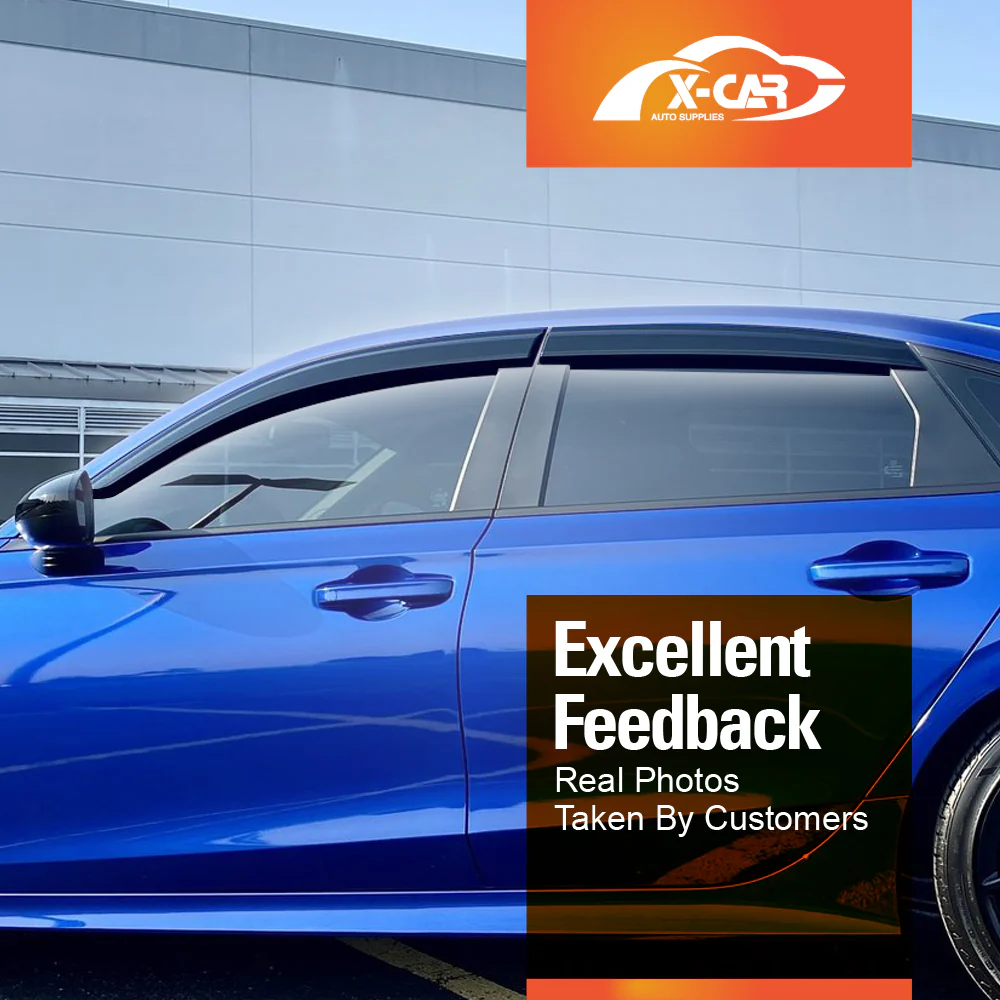 WeatherShields for Honda Civic Sedan 2016-2021 Car Weather Shields Wind Deflectors Sun Visors - Image 6
