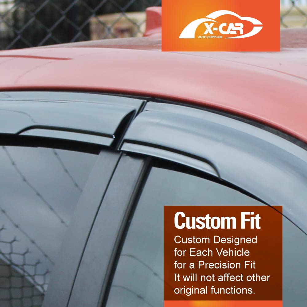 Weathershields for Hyundai Accent Hatch 2011-2019 Car Weather Shields Wind Deflectors Sun Visors - Image 2
