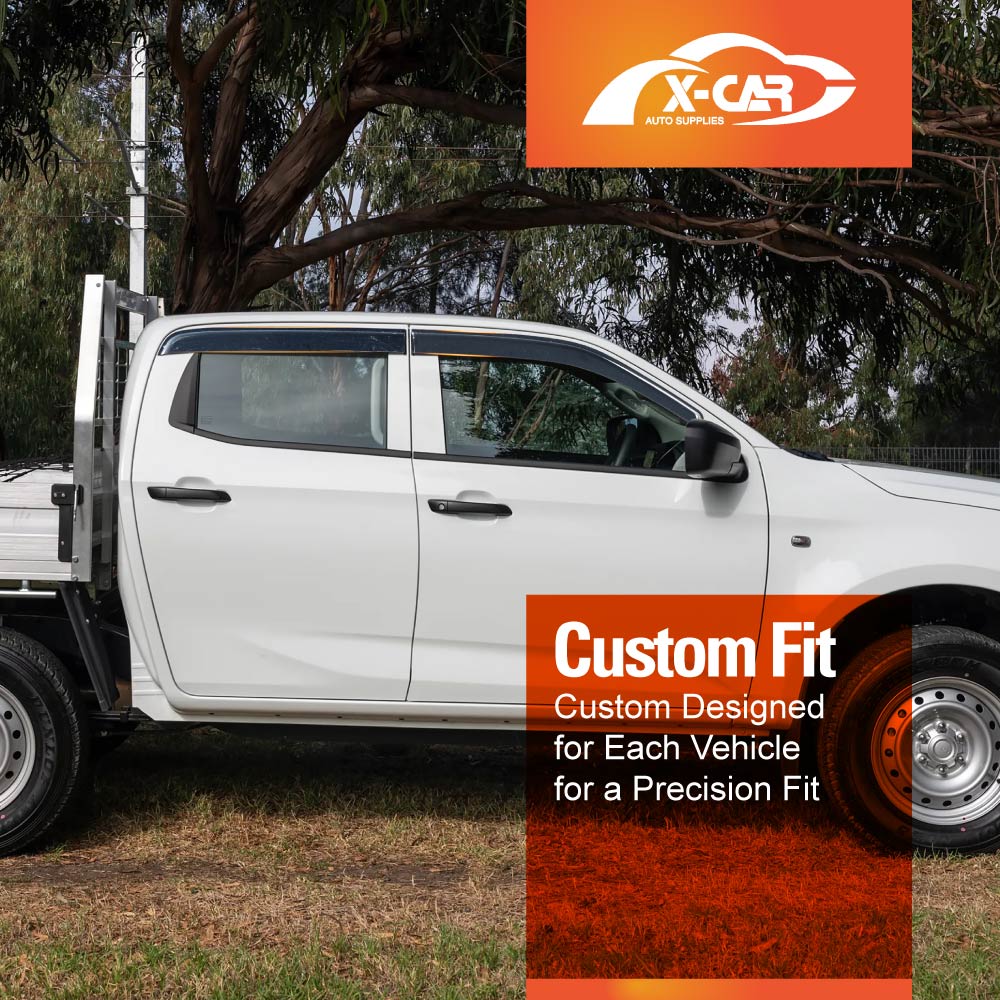 Weathershields for Isuzu D-MAX DMAX Dual Cab 2020-Onwards Car Weather Shields Wind Deflectors Sun Visors - Image 6