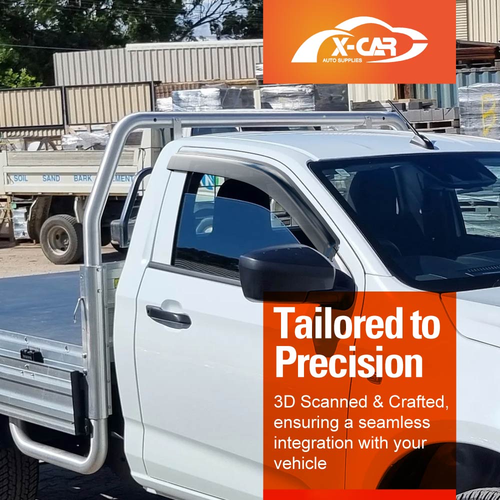 Weathershields for Isuzu DMAX D-MAX Single Cab 2020-Onwards Car Weather Shields Wind Deflectors Sun Visors - Image 2