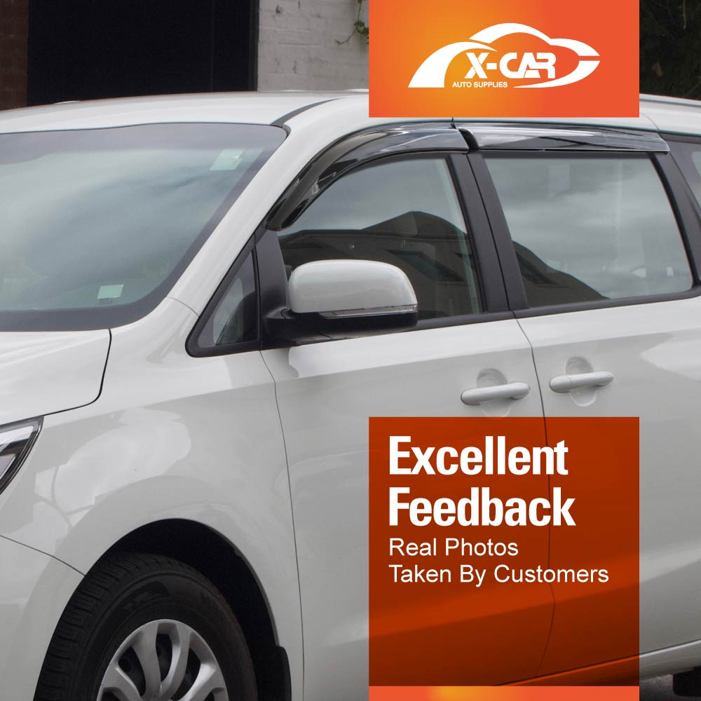 Weathershields for Kia Carnival 2014-2020 Car Weather Shields Wind Deflectors Sun Visors - Image 5