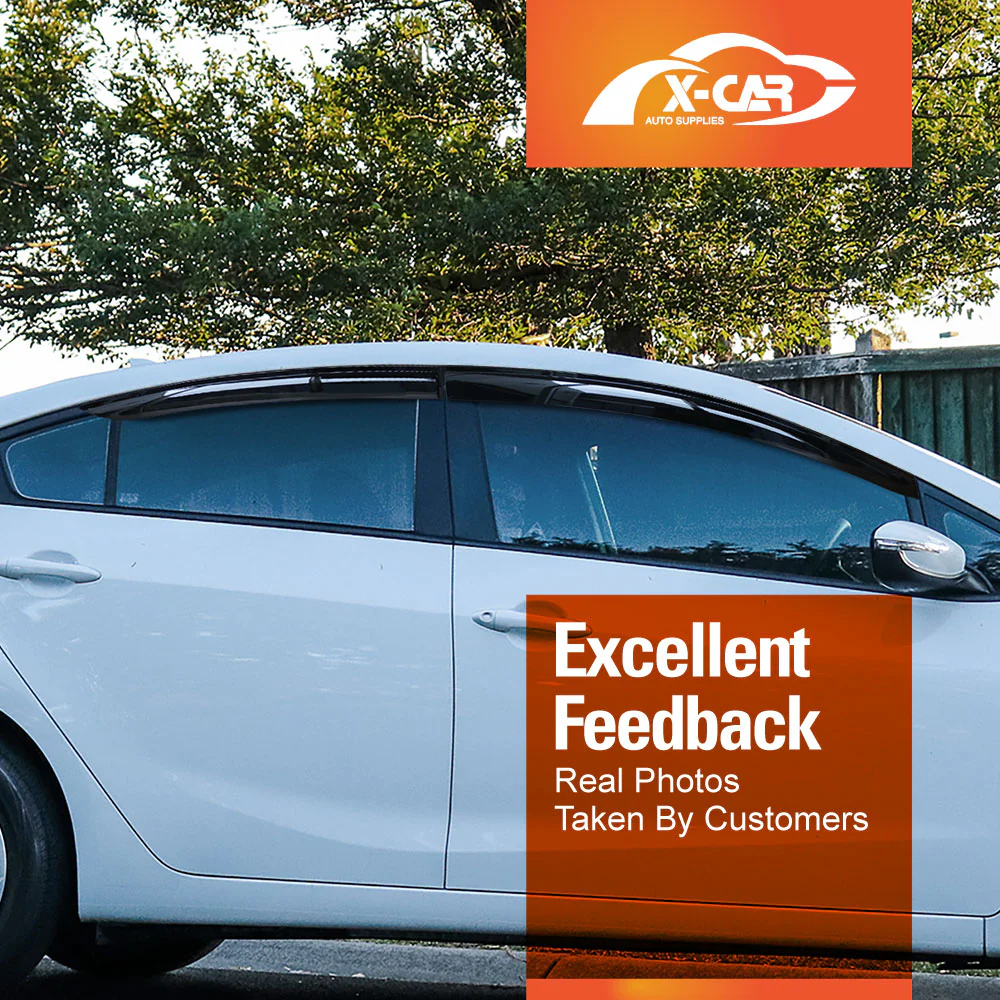 Weathershields for Kia Cerato Sedan 2013-2018 Car Weather Shields Wind Deflectors Sun Visors - Image 4