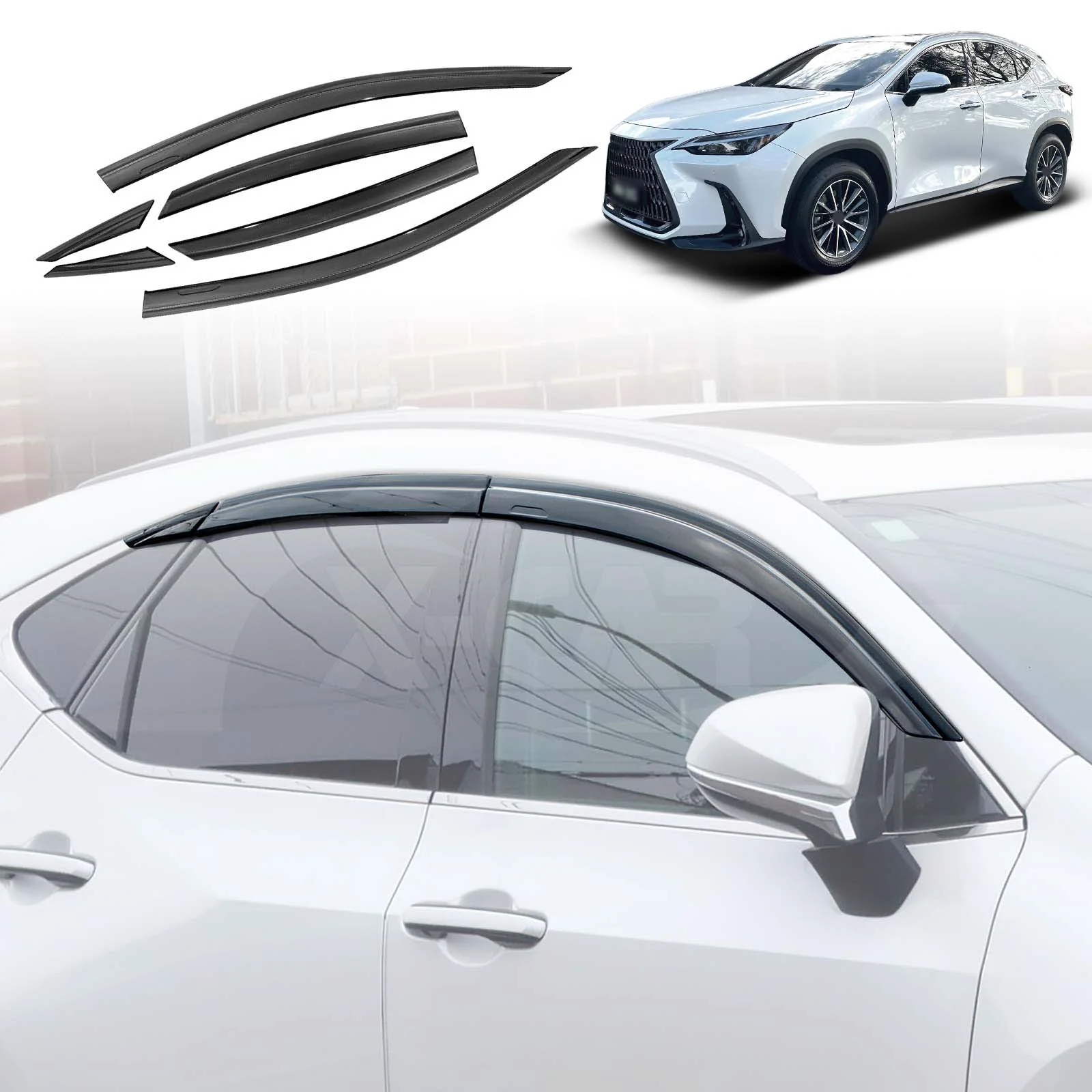 Weathershields for Lexus NX250 NX350 NX350h NX450h 2022-Onwards