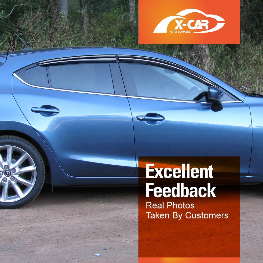 WeatherShields for Mazda 3 BM BN 2014-2019 Car Weather Shields Wind Deflectors Sun Visors - Image 5