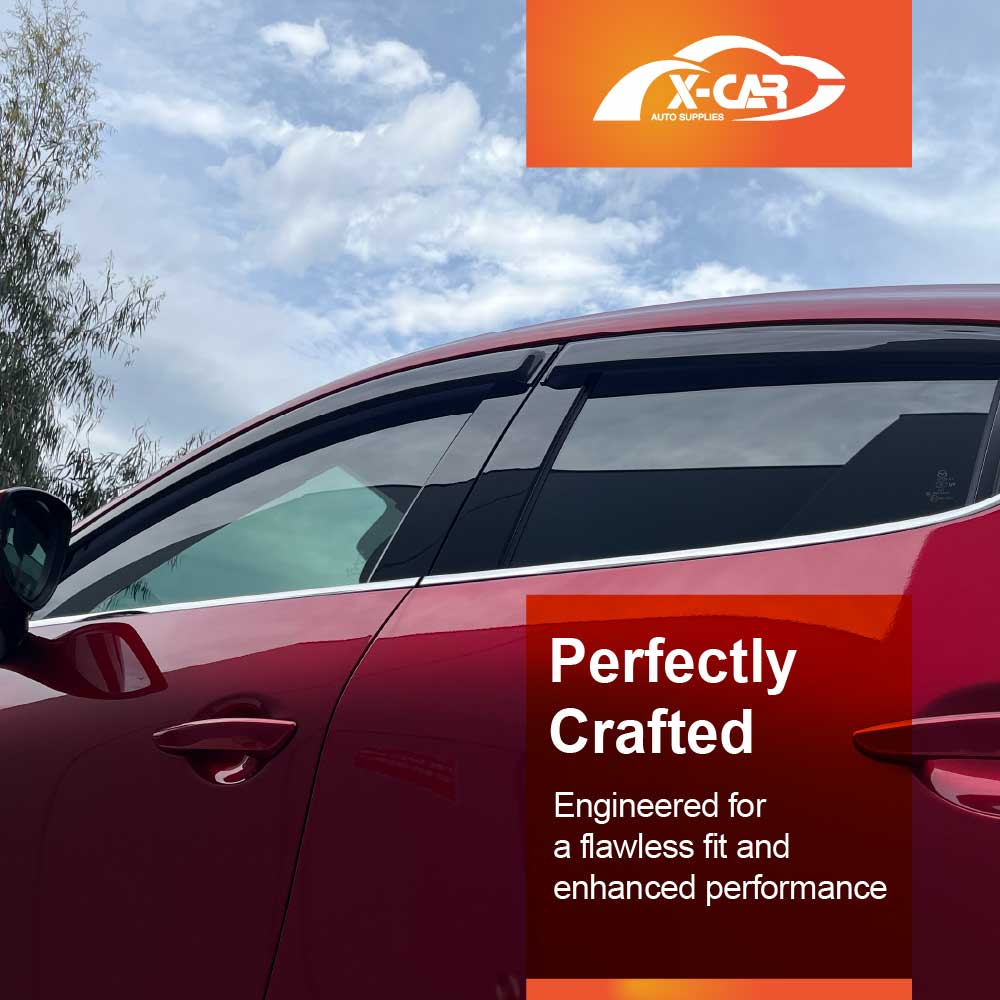 WeatherShields for Mazda 3 Hatch 2019-Onwards Car Weather Shields Wind Deflectors Sun Visors - Image 4