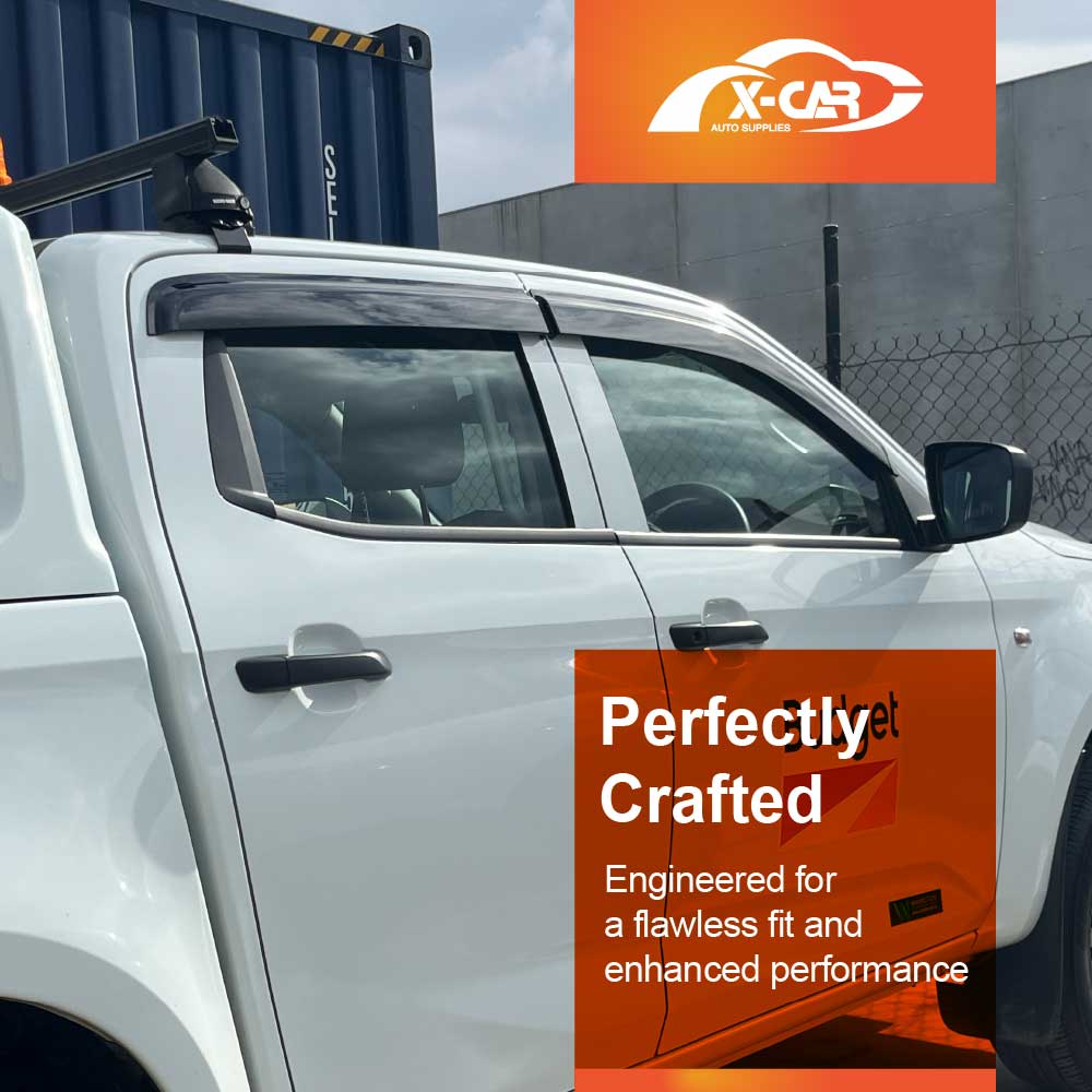 Weathershields for Mazda BT-50 BT50 Dual Cab TF Series 2020-Onwards Car Weather Shields Wind Deflectors Sun Visors - Image 2