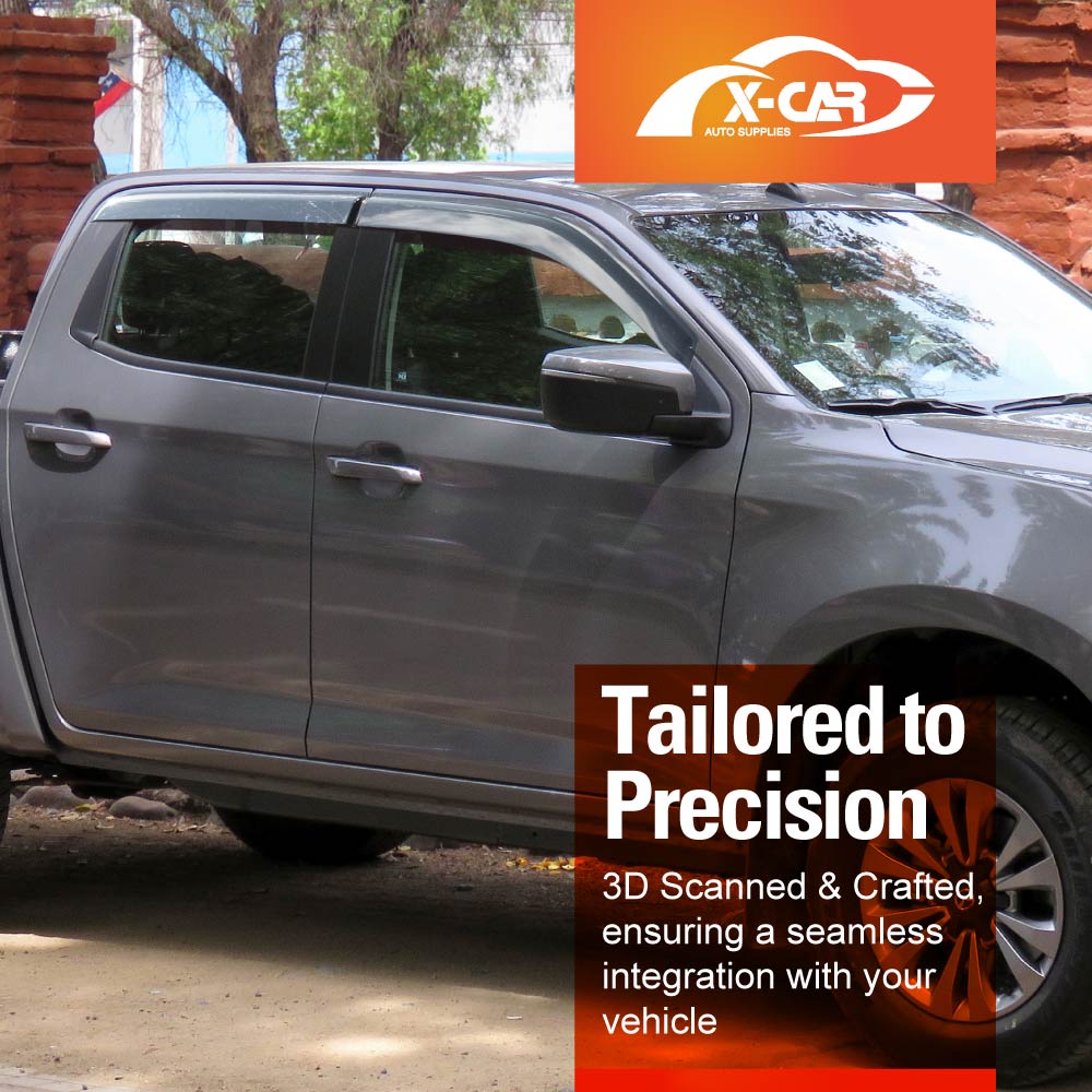Weathershields for Mazda BT-50 BT50 Dual Cab TF Series 2020-Onwards Car Weather Shields Wind Deflectors Sun Visors - Image 6