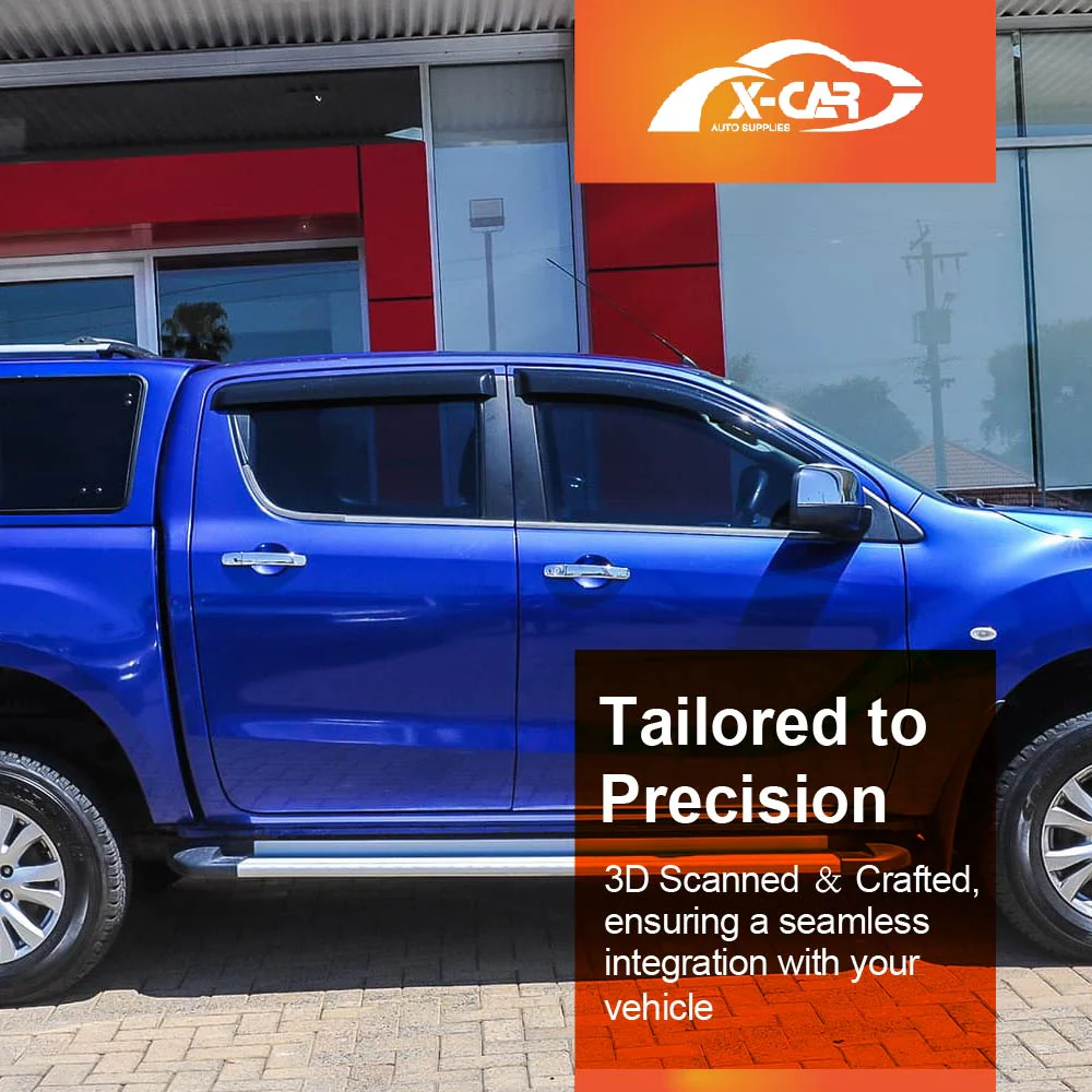 Weathershields for Mazda BT-50 BT50 Dual Cab UP UR Series 2011-2020 Car Weather Shields Wind Deflectors Sun Visors - Image 4