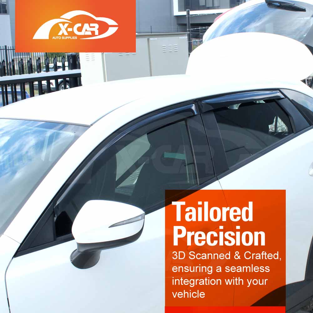WeatherShields for Mazda CX-3 2015-Onwards Car Weather Shields Wind Deflectors Sun Visors - Image 5