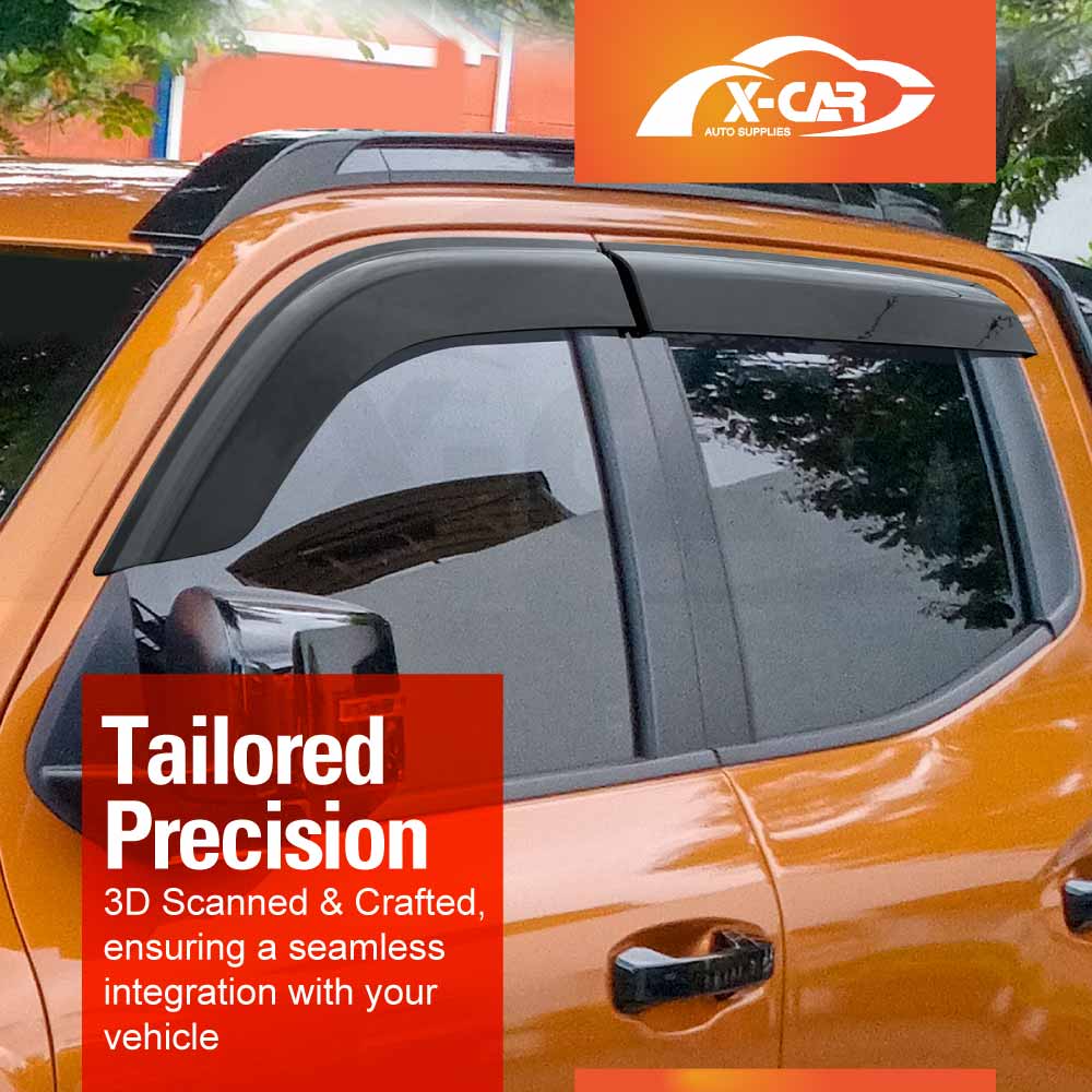 Weathershields for Mitsubishi Triton MV Double Cab 2024-Onwards Car Weather Shields - Image 3