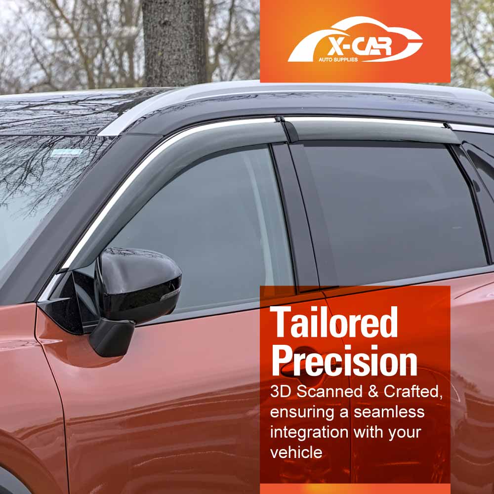 WeatherShields for Nissan X-trail Xtrail T33 2022-Onwards Car Weather Shields Visors Stainless - Image 4