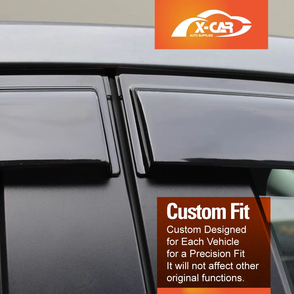 Weathershields for Toyota Corolla Sedan 2007-2013 Car Weather Shields Wind Deflectors Sun Visors - Image 8