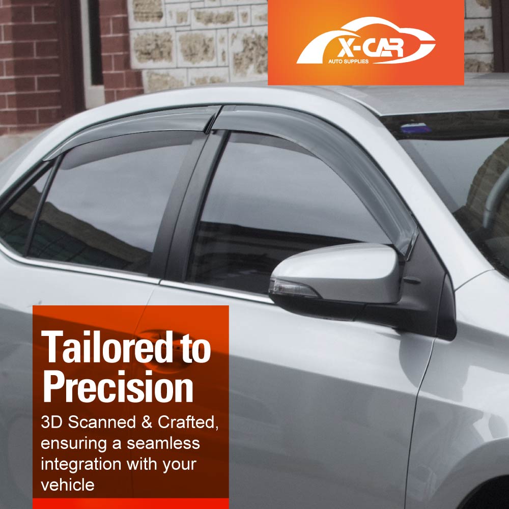 Weathershields for Toyota Corolla Sedan 2013-2019 Car Weather Shields Wind Deflectors Sun Visors - Image 4