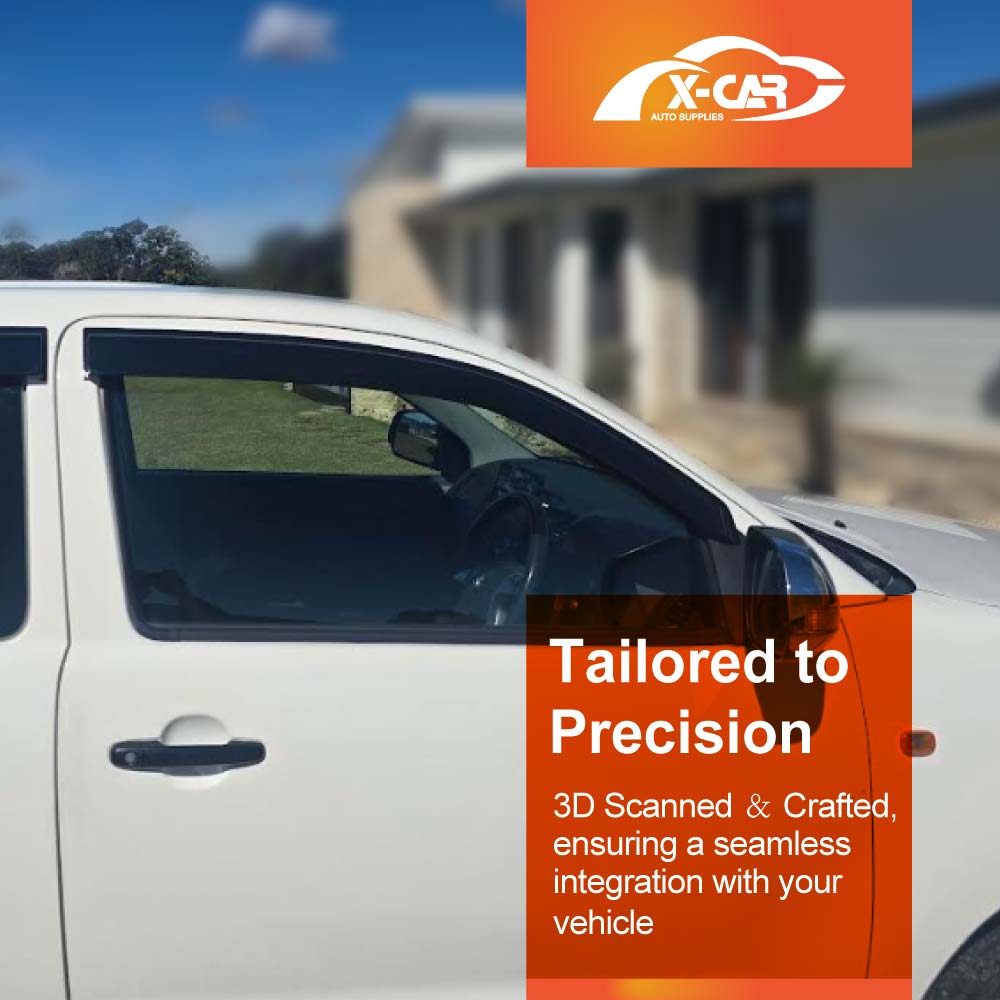 WeatherShields for Toyota Hilux SR5 Extra Cab 2005-2015 Car Weather Shields Wind Deflectors Sun Visors - Image 3