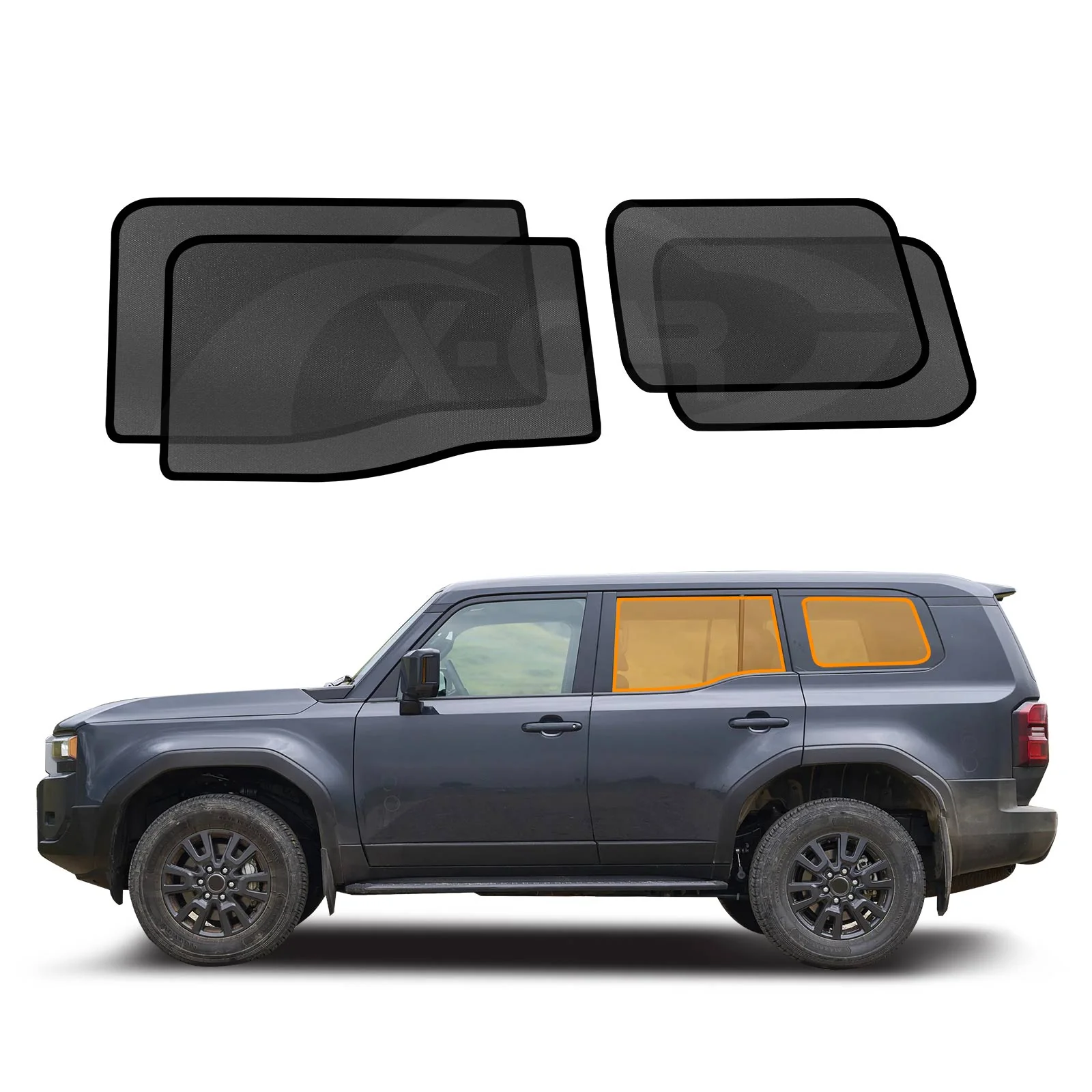 Window Sun Shades for Toyota Prado 250 Series 2024-Onwards Sun Blind Mesh - Image 21