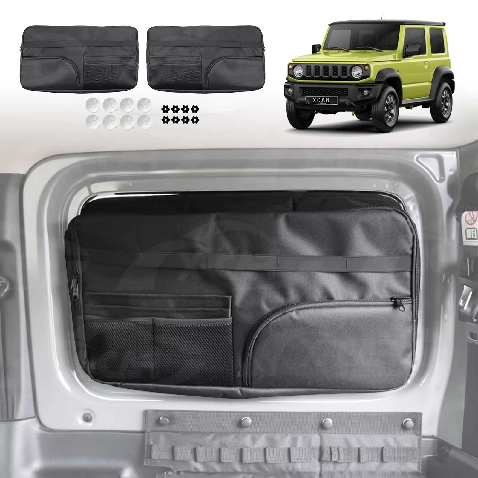 Window & Trunk Side Storage Bags for Suzuki Jimny 3-Door Auto 2018-Onwards Boot Side Organiser Car Accessories - Image 10