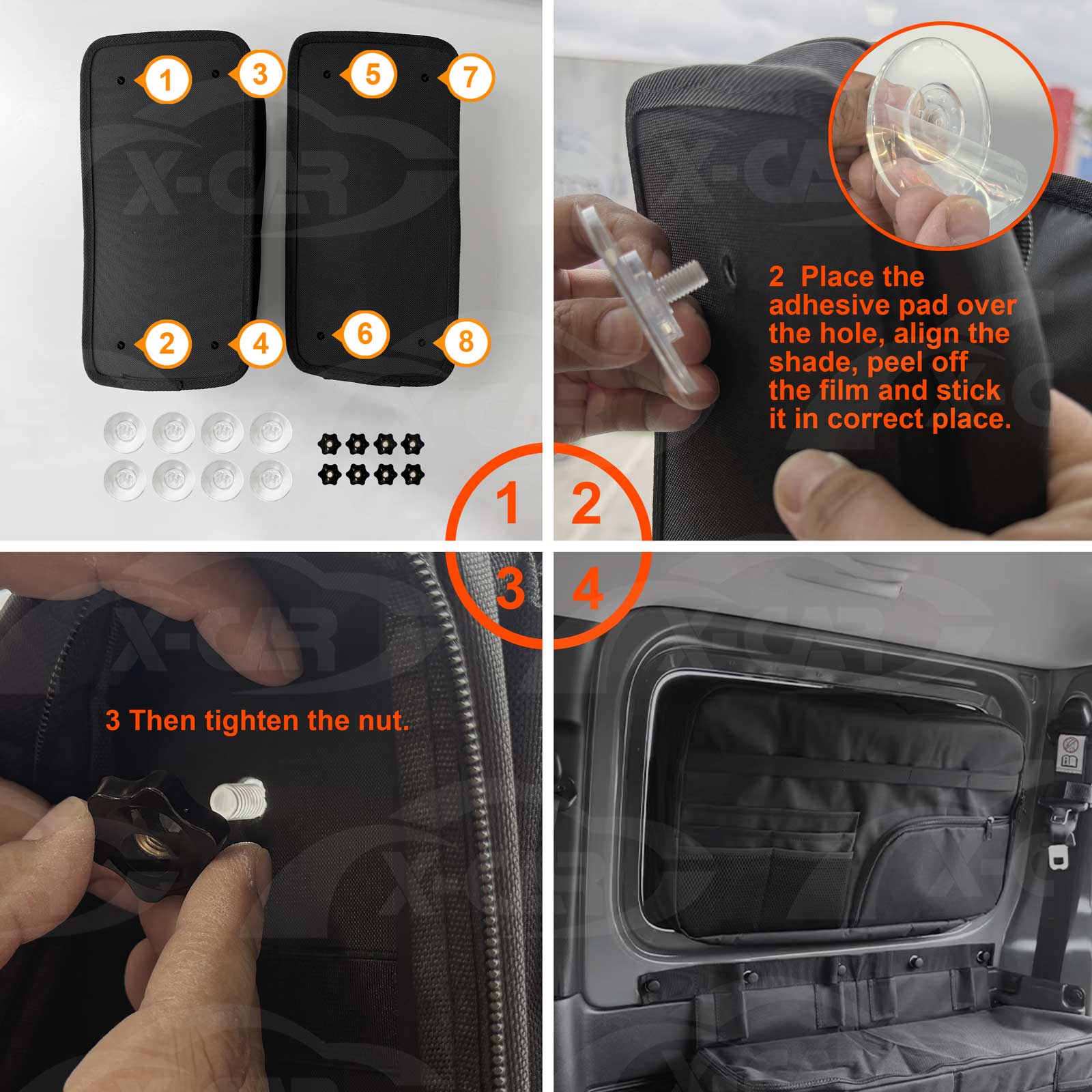 Window & Trunk Side Storage Bags for Suzuki Jimny 3-Door Auto 2018-Onwards Boot Side Organiser Car Accessories - Image 2