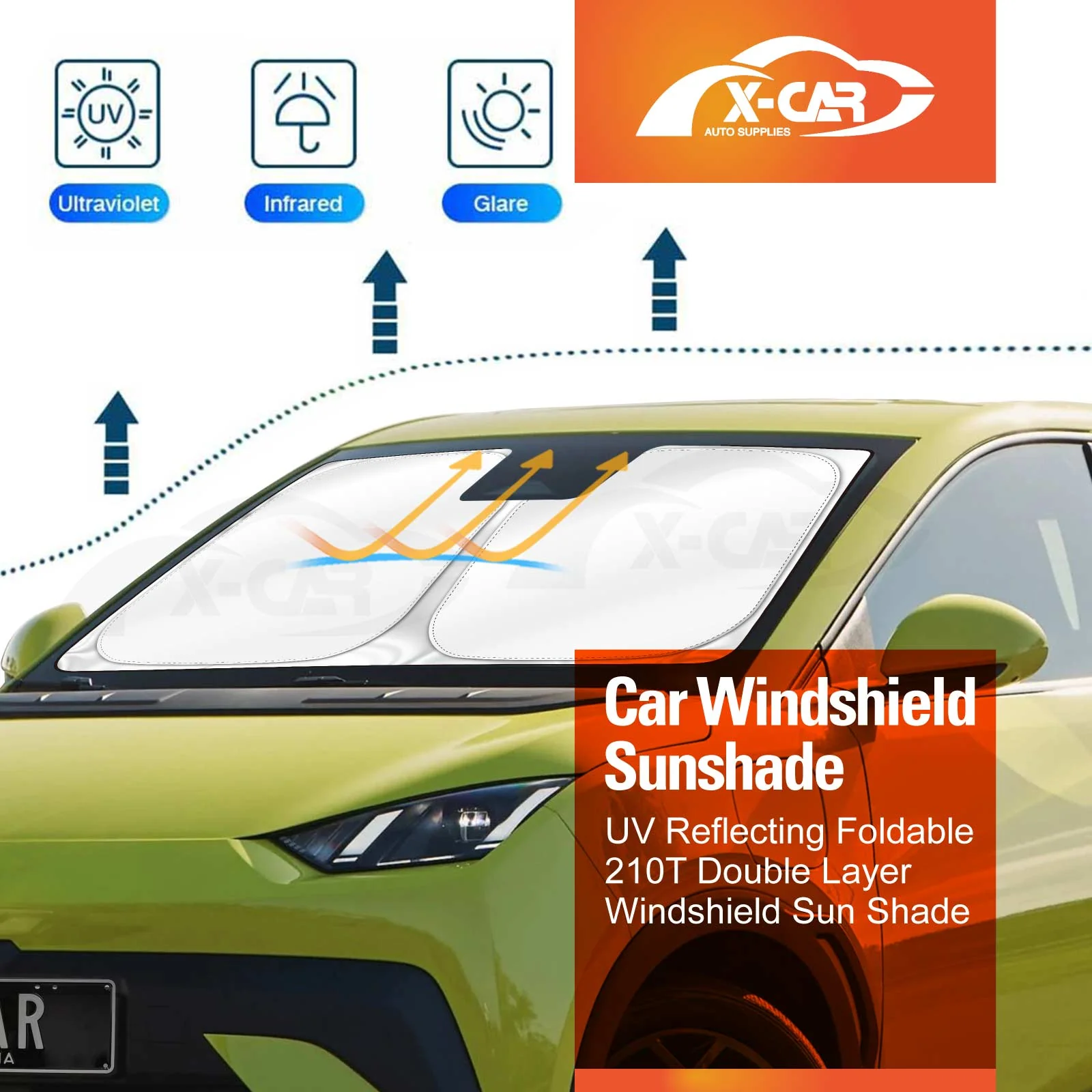 WindScreen Sun Shade for BYD ATTO1 ATTO 1 Hatch 2025-Onwards - Image 10