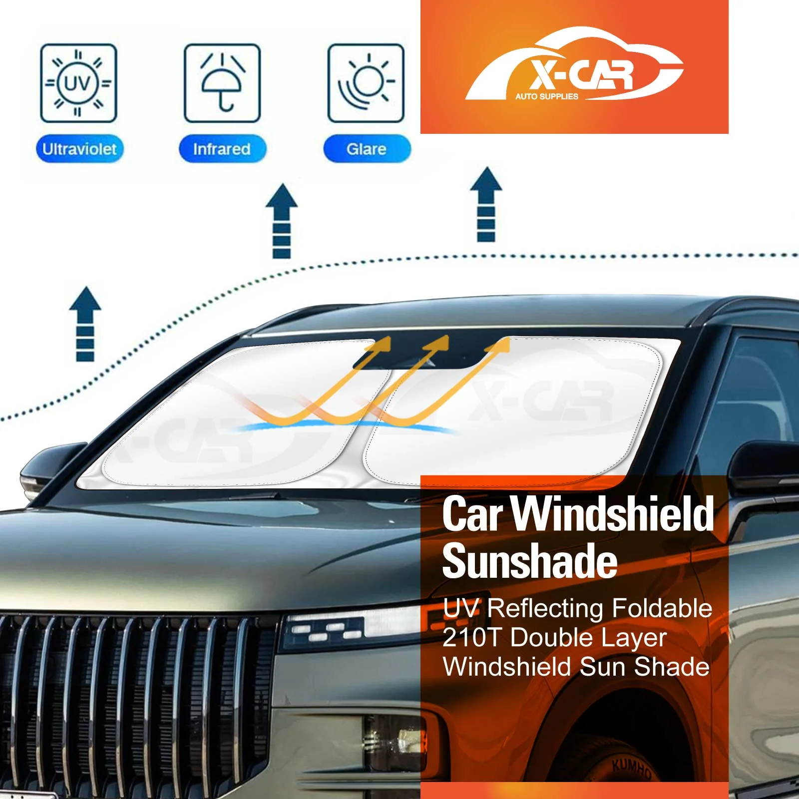 WindScreen Sun Shade for Jaecoo J7 2024-Onwards Wind Screen Sun Visor Protector - Image 7