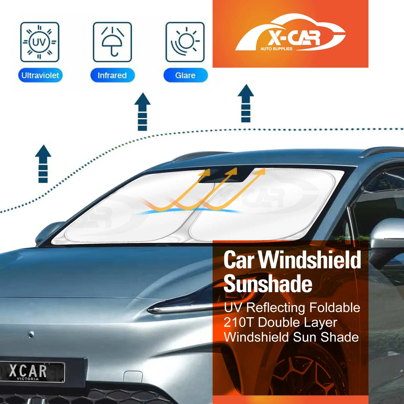 WindScreen Sun Shade for MG MG4 EV Urban 2026-Onwards WindShield Blind - Image 7