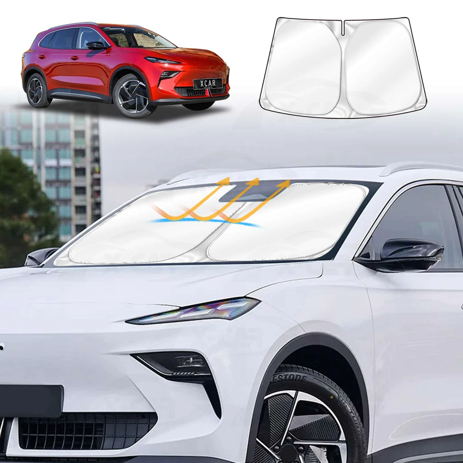 WindScreen Sun Shade for MG MGS5 EV 2025-Onwards Sun Visor Protector