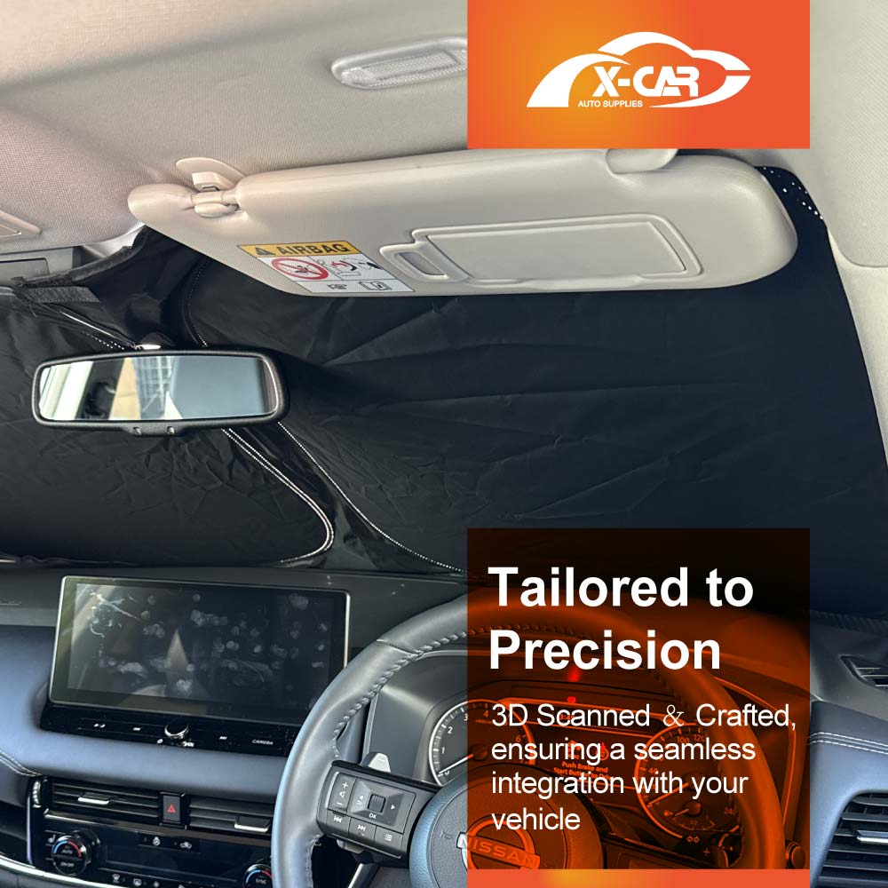 WindScreen Sun Shade for Nissan QASHQAI J12 Series 2022-Onwards WindShield Blind - Image 2