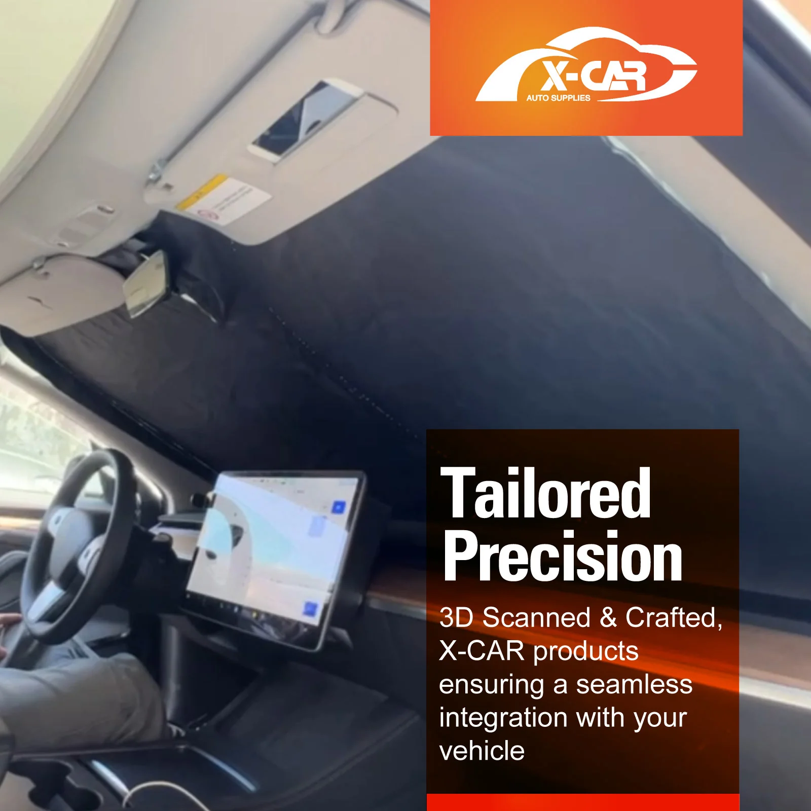 WindScreen Sun Shade for Tesla Model 3 2017-2023 - Image 6